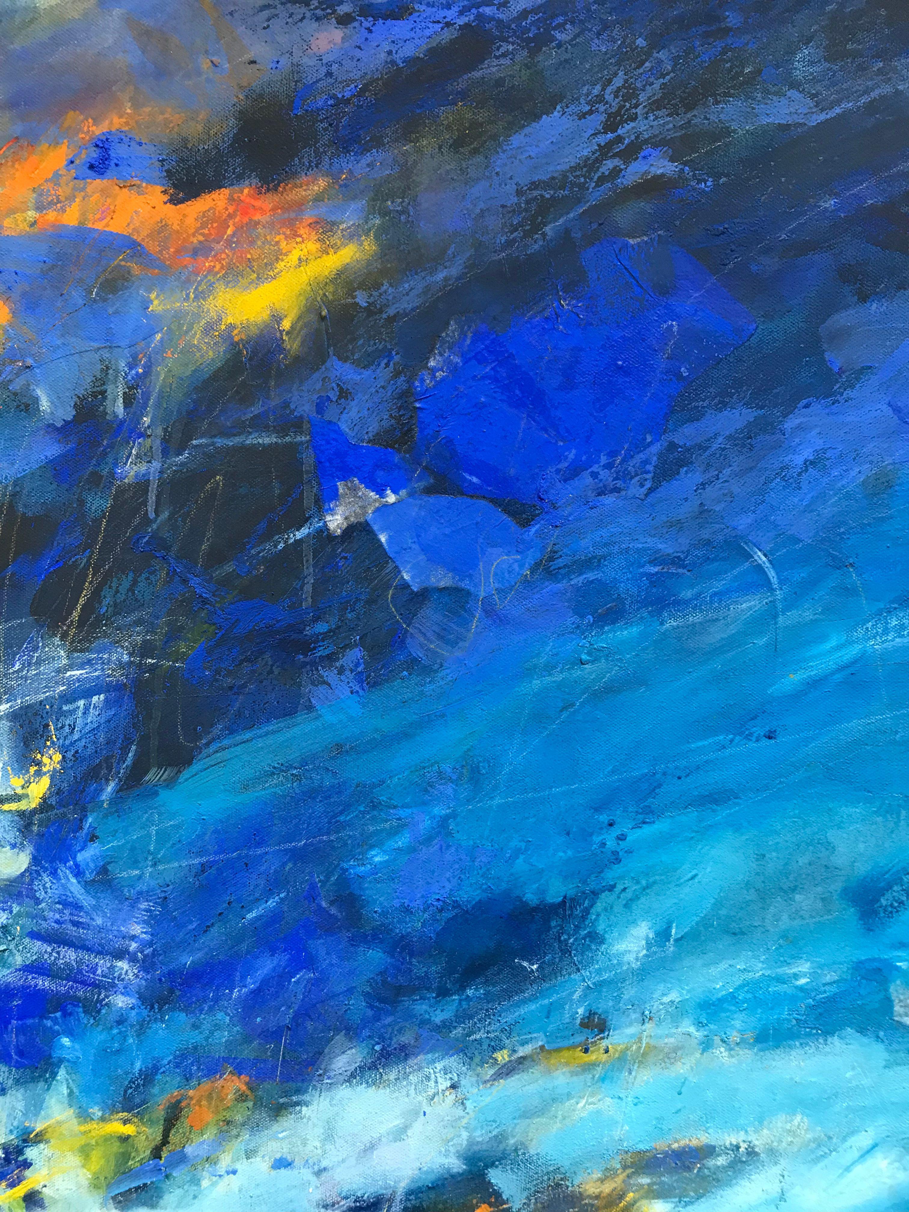 Autumn Blues, Painting, Acrylic on Canvas 3