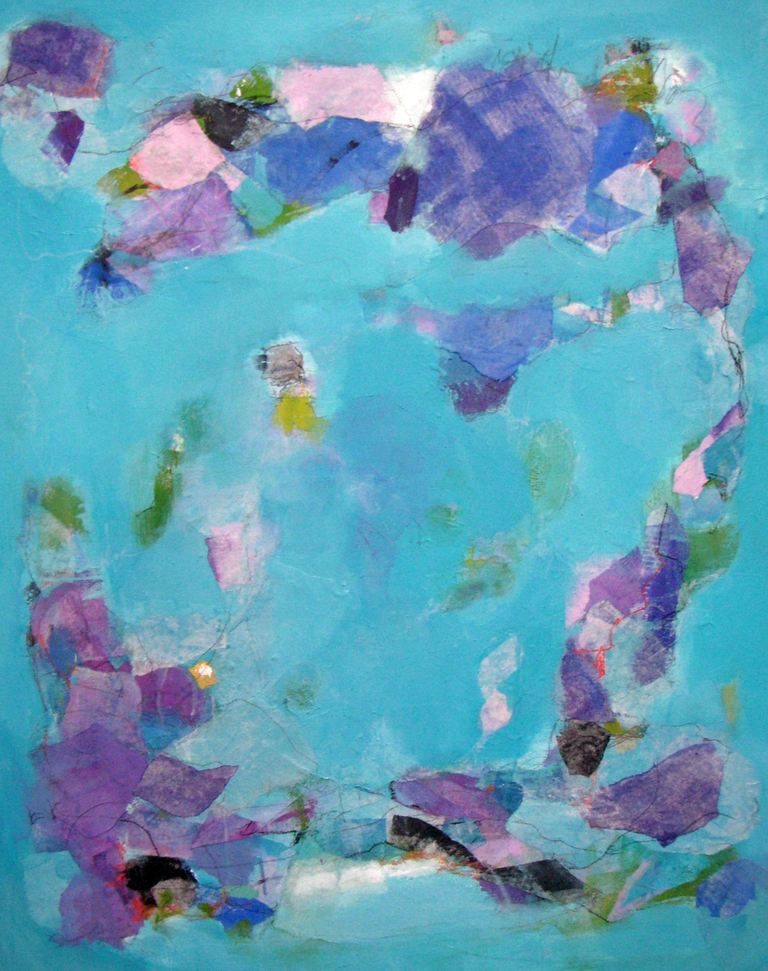 Angela Dierks Abstract Painting - Calling all the Seas, Painting, Acrylic on Canvas