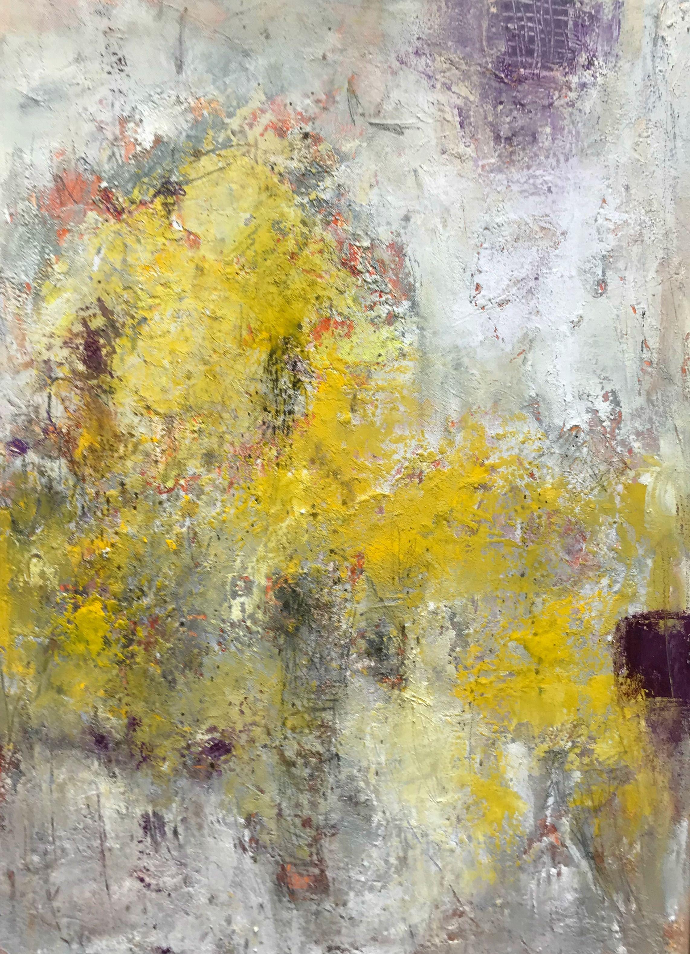 Angela Dierks Abstract Painting - Daring to Hope, Painting, Acrylic on Canvas