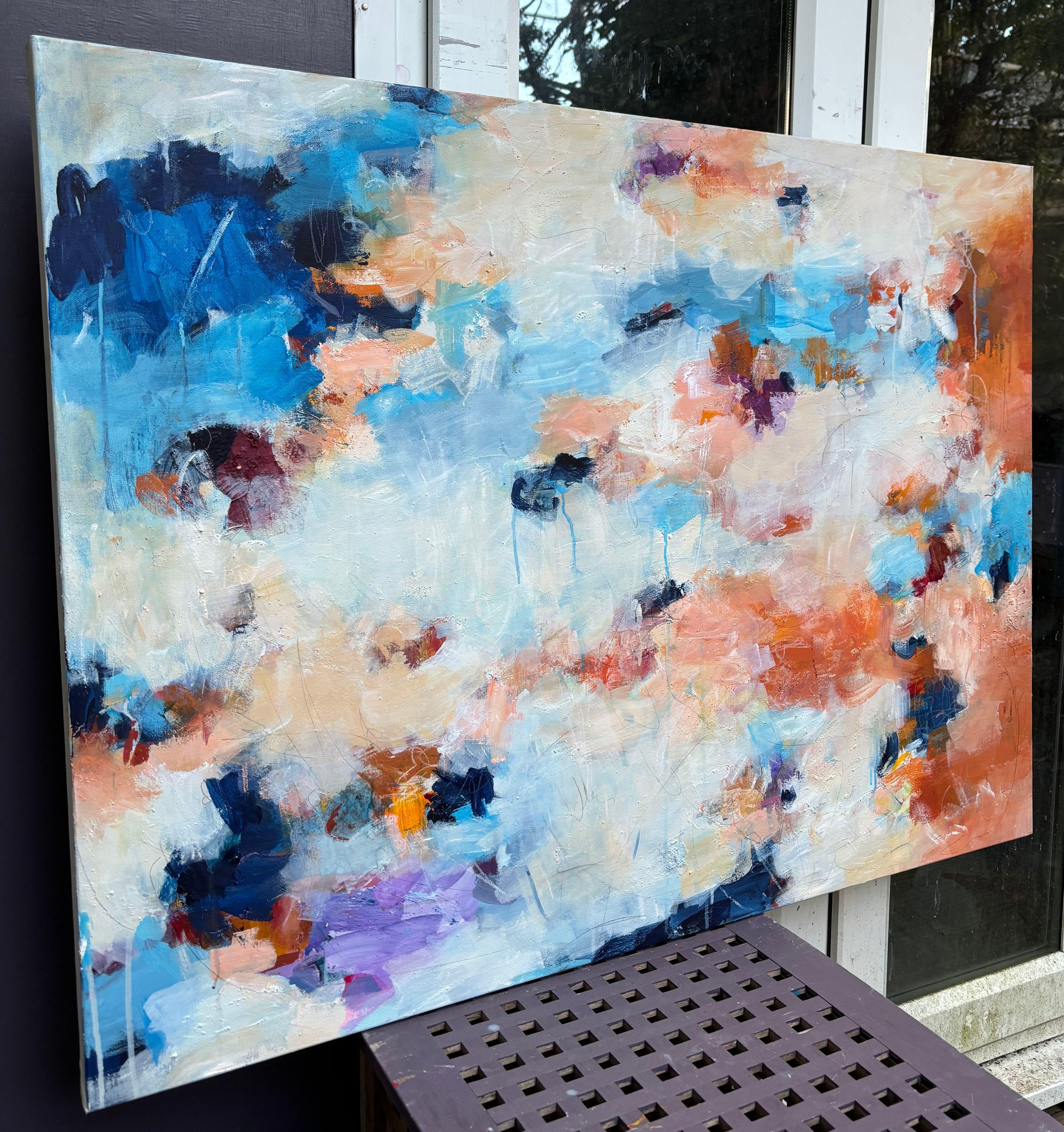 Elfentanz, Pittura, Acrilico su tela - Painting Astratto di Angela Dierks