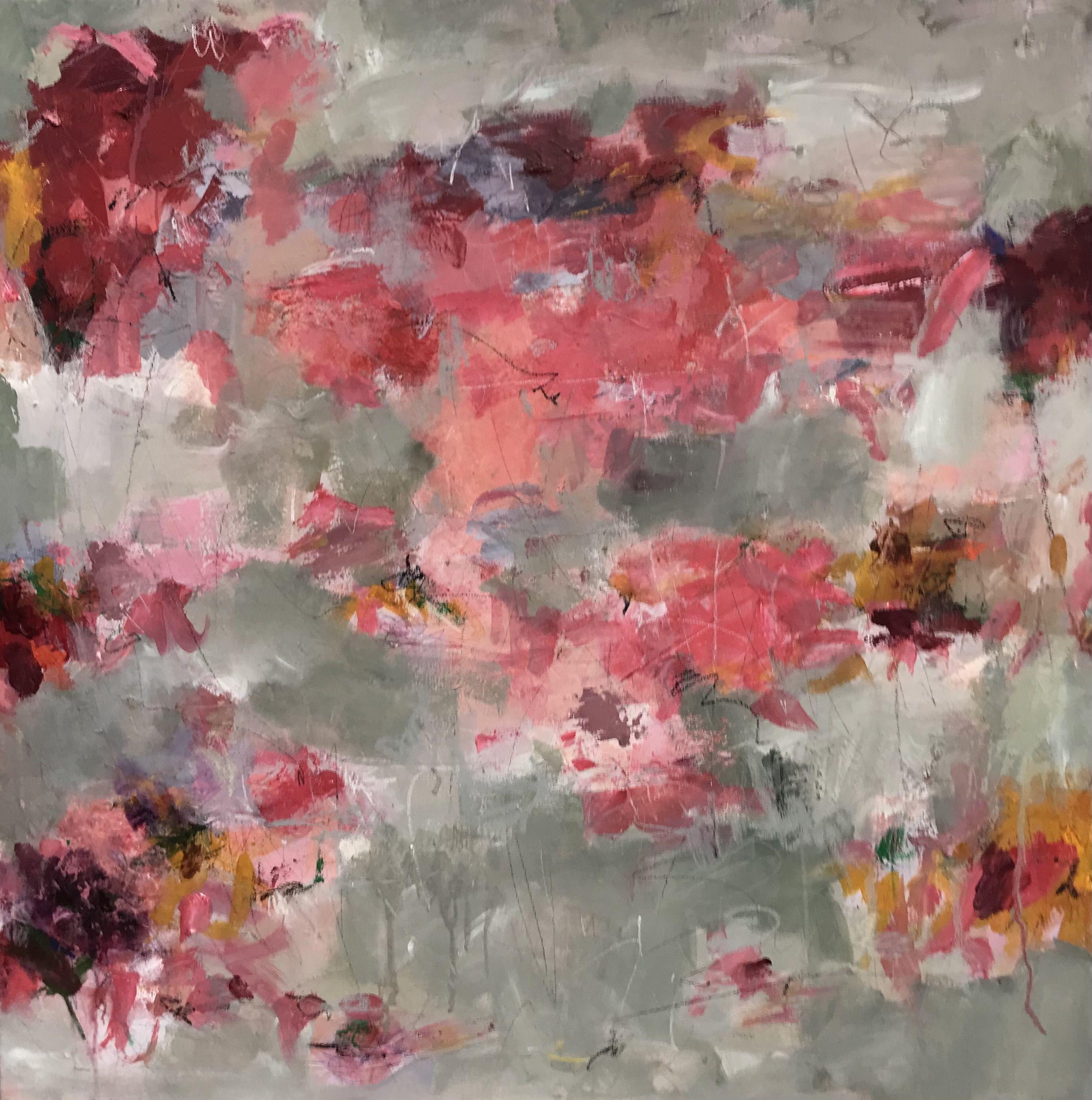 Angela Dierks Abstract Painting - Joie de Vivre, Painting, Acrylic on Canvas