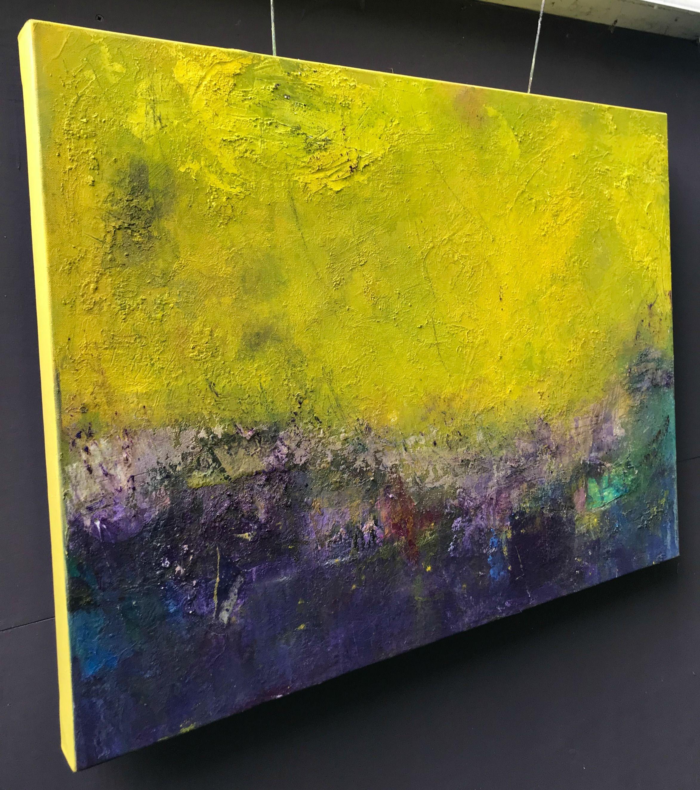 Questo dipinto è stato ispirato dallo stato d'animo piuttosto che dalle immagini. In questo lavoro ho sperimentato con le texture e la struttura. Molti strati di materiale naturale, tra cui polvere di marmo e pigmenti, sono stati costruiti con