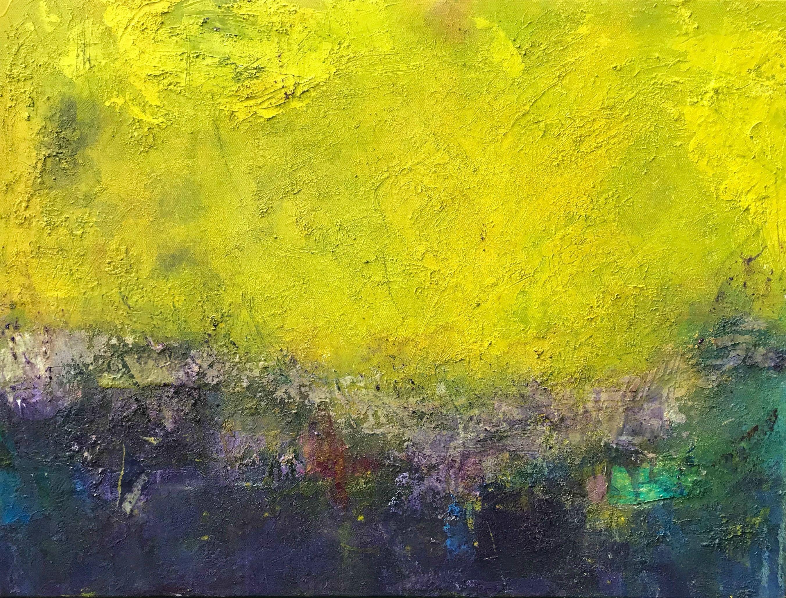 Angela Dierks Abstract Painting - The Light of Hope, Painting, Acrylic on Canvas