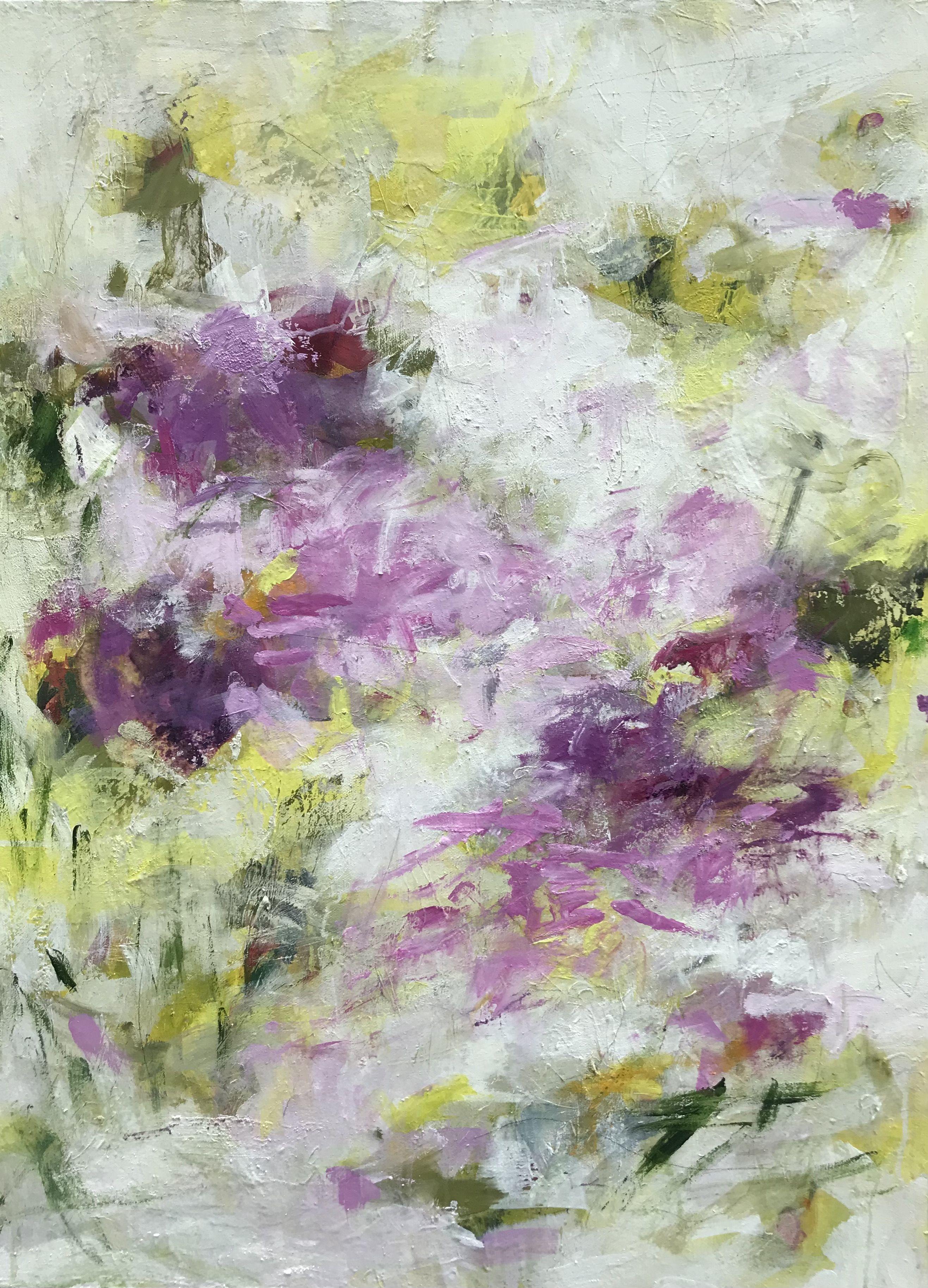 Angela Dierks Abstract Painting - Viridity, Painting, Acrylic on Canvas