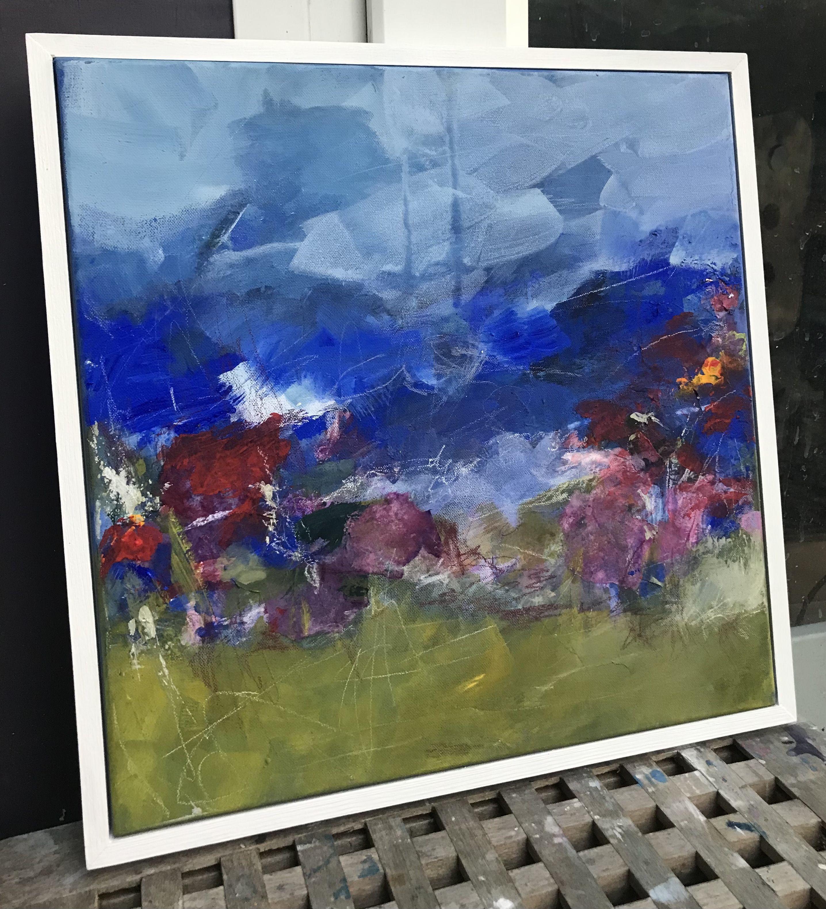 Camminare nella bellezza, Pittura, Acrilico su tela - Painting Astratto di Angela Dierks