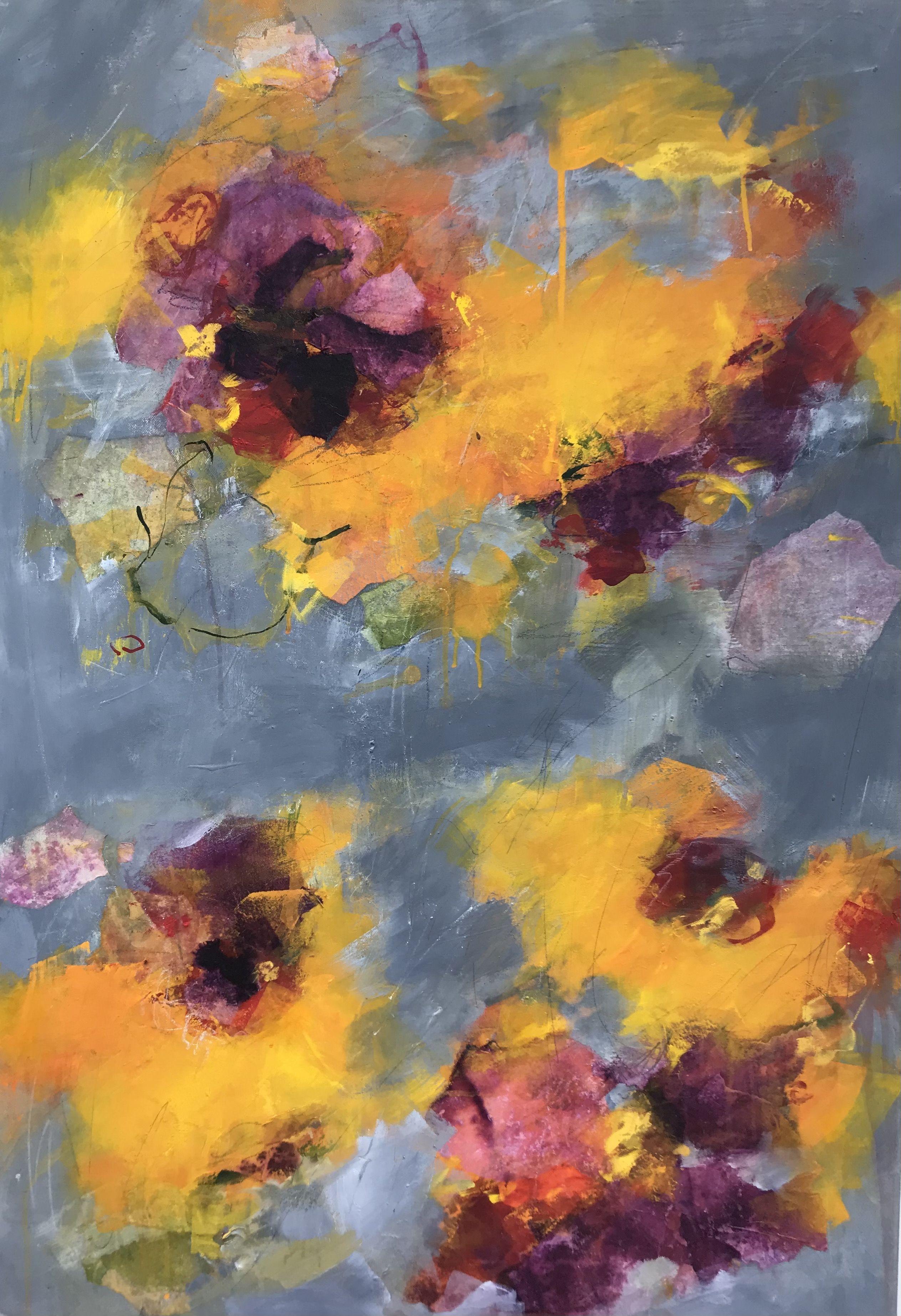 Abstract Painting di Angela Dierks - Delizia selvaggia, Pittura, Acrilico su tela