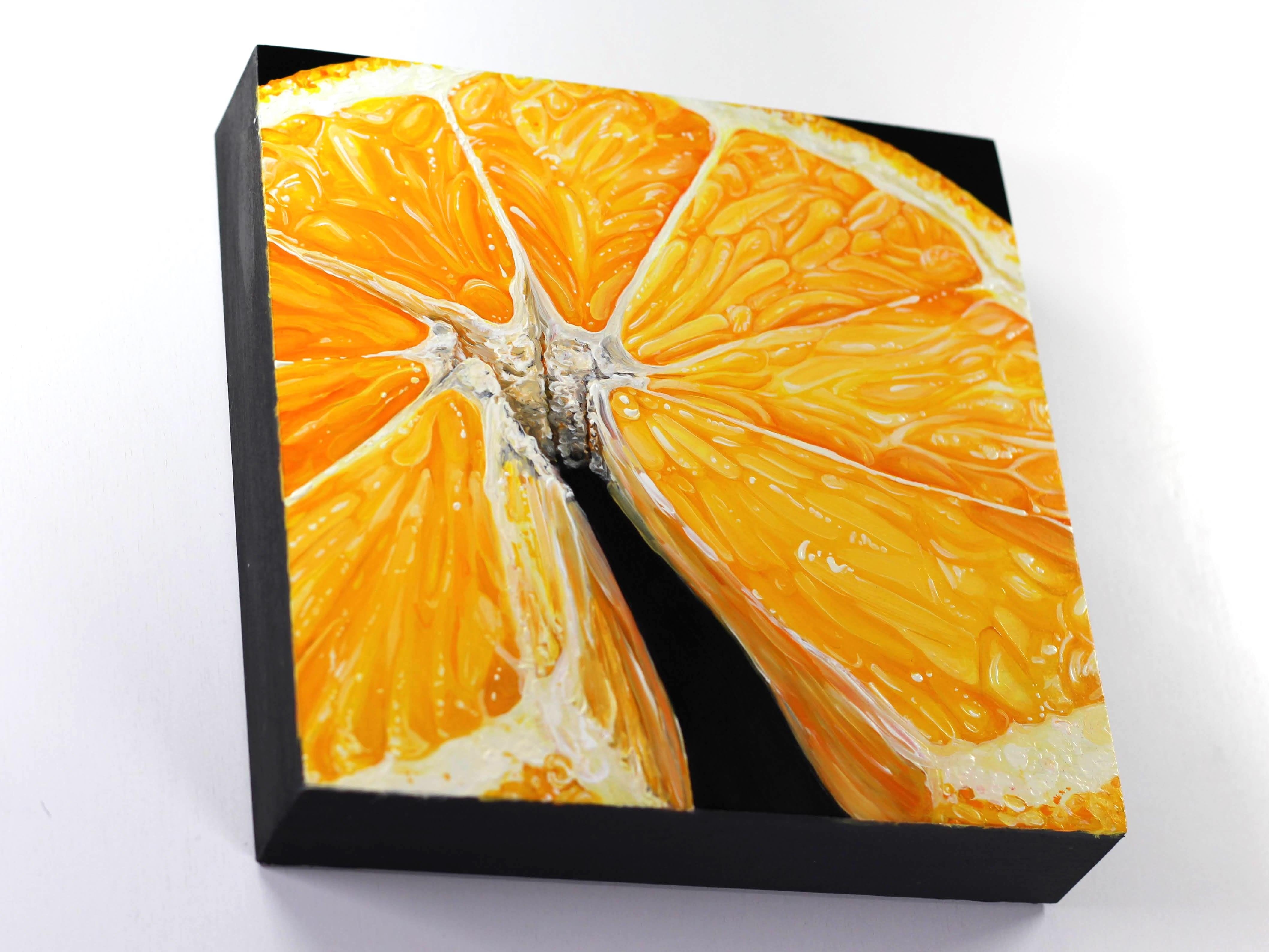 Lemon-original peinture à l'huile moderne hyperréaliste -œuvre d'art étude Art contemporain en vente 2