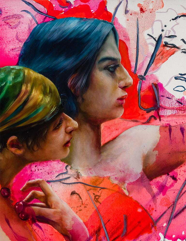 Una parola per ciò che lega - Painting Contemporaneo di Angela Fraleigh