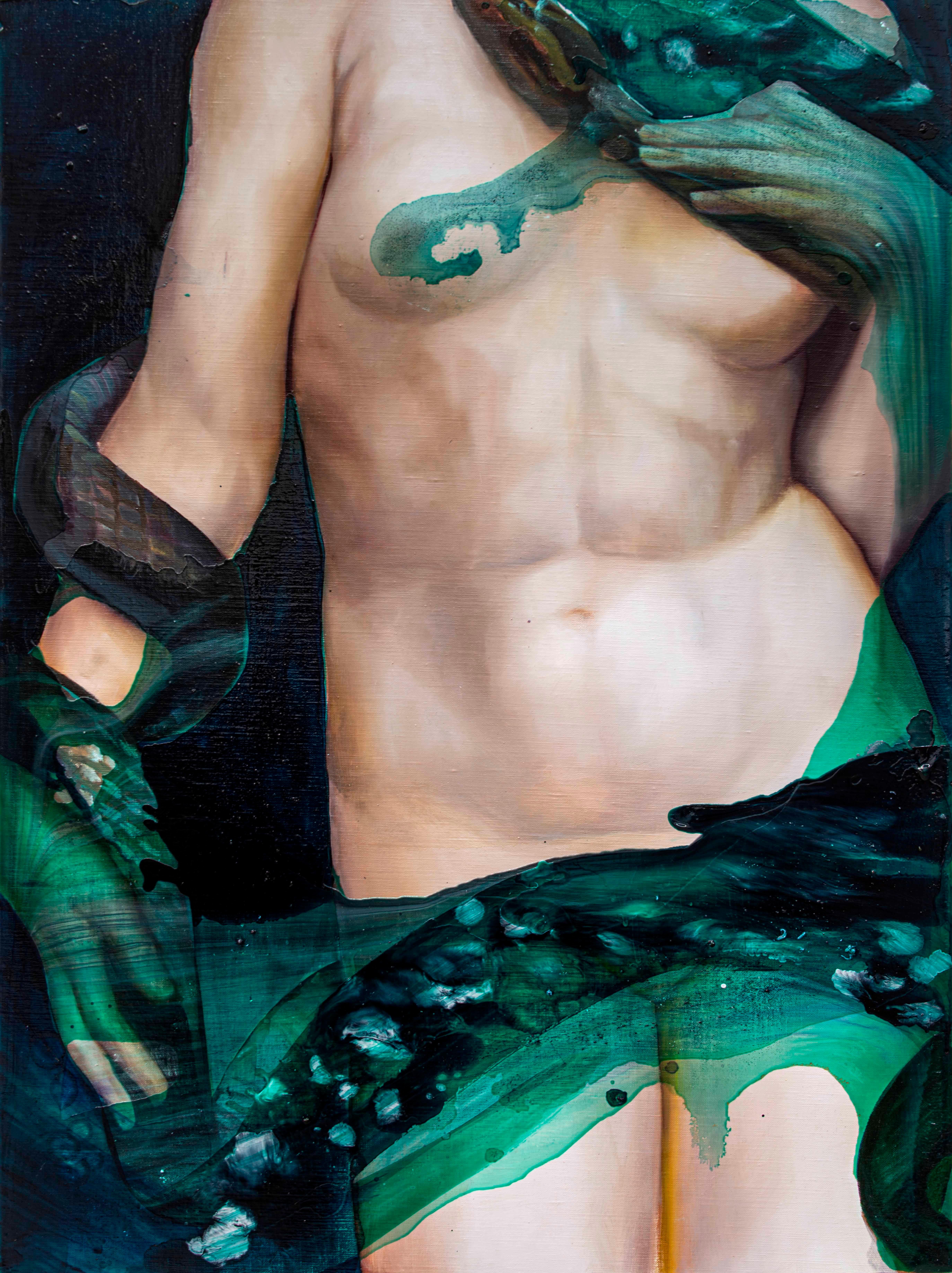 Angela Fraleigh Nude Painting – Wende deine Augen zum Himmel und sage dreimal: Ich muss nicht gut sein