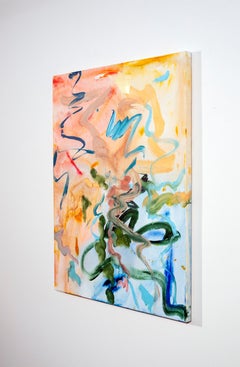 Artemis and the Cloud Over Arethusa - colorful, abstract, acrylic on canvas