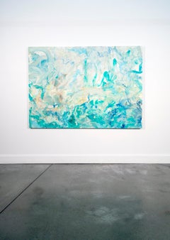 Demetra's Sickle - gestural abstract, acrylic on canvas