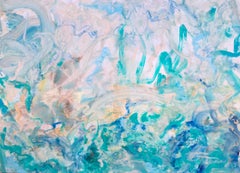 La falce di Demetra - astratto gestuale, acrilico su tela