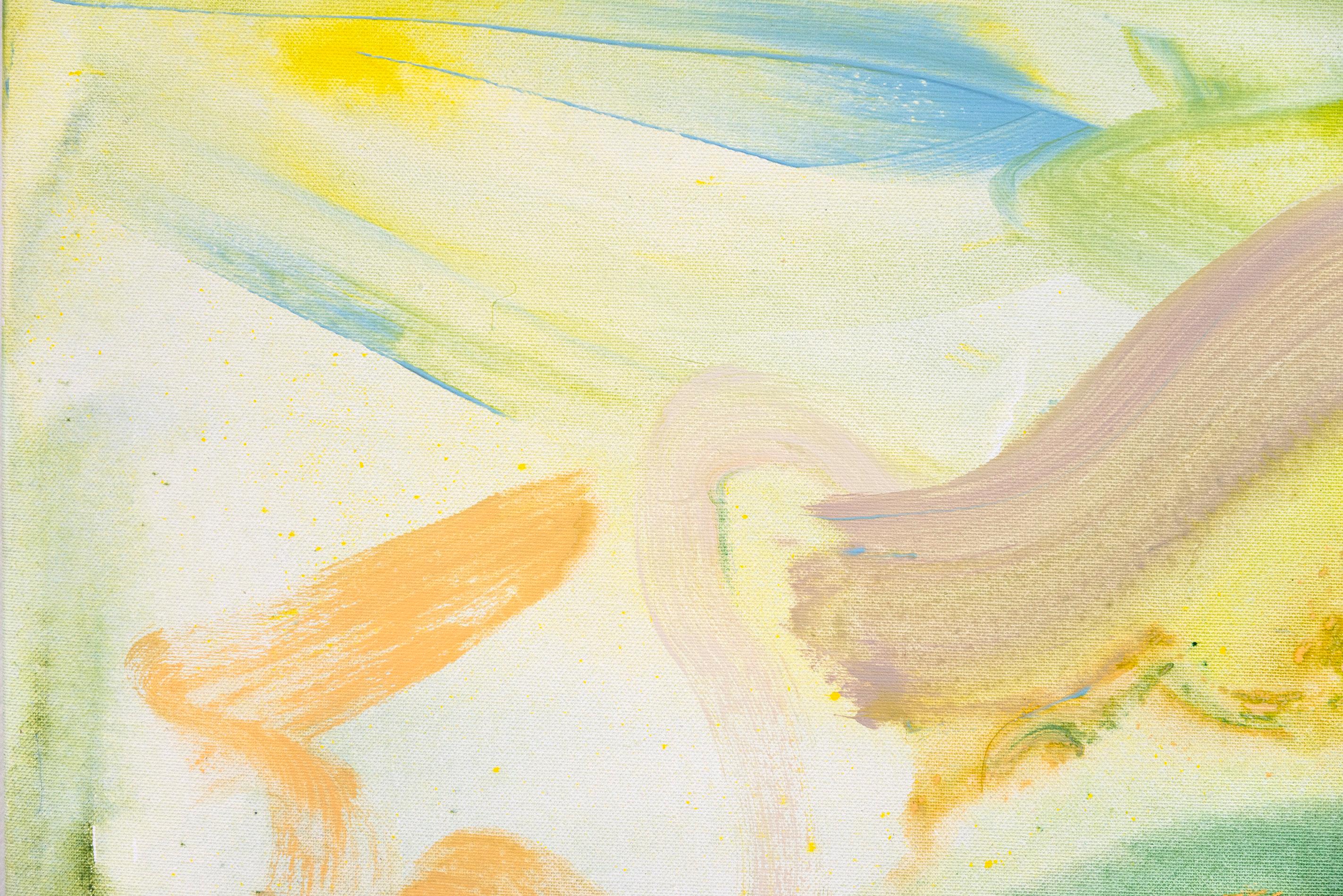 Der Satyr wird in Salzwasser gedrechselt - farbenfrohes, abstraktes Gemälde, Acryl auf Leinwand (Abstrakt), Painting, von Angela Letizia Renzi & Richard Tosczak