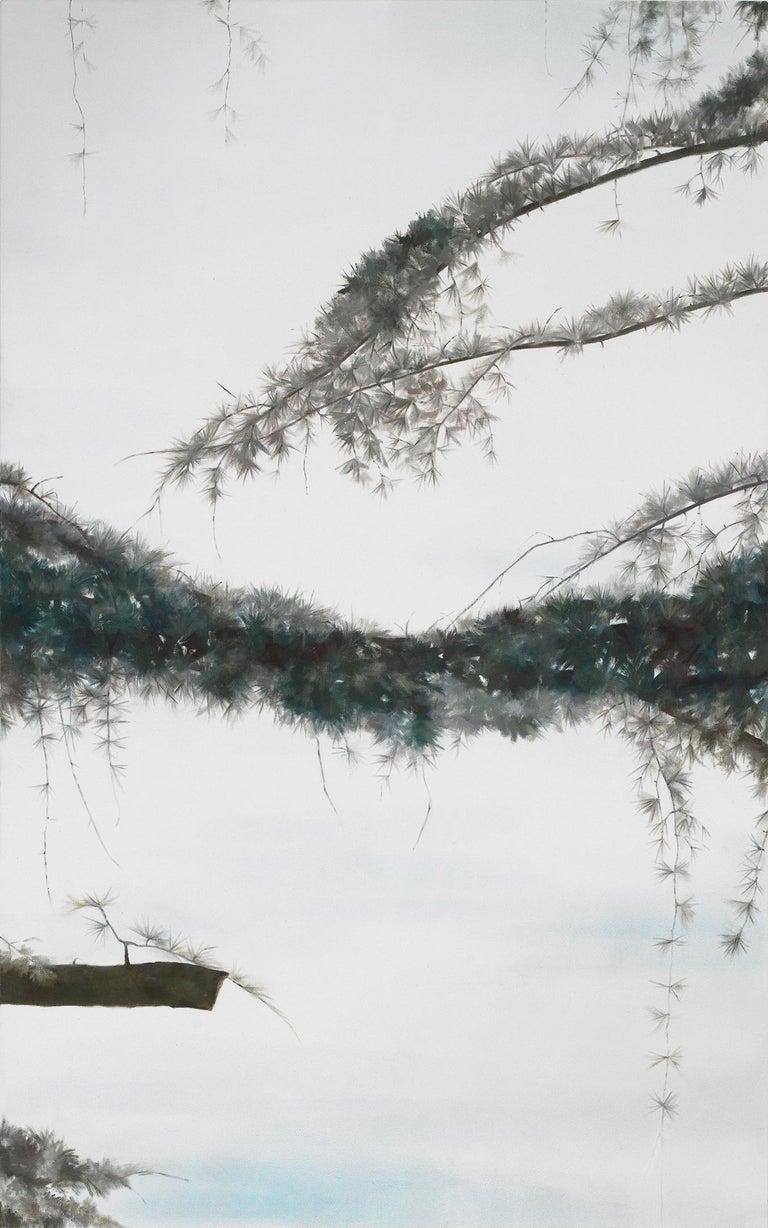 Zedernholz V (Grau), Landscape Painting, von Angela Lyn 