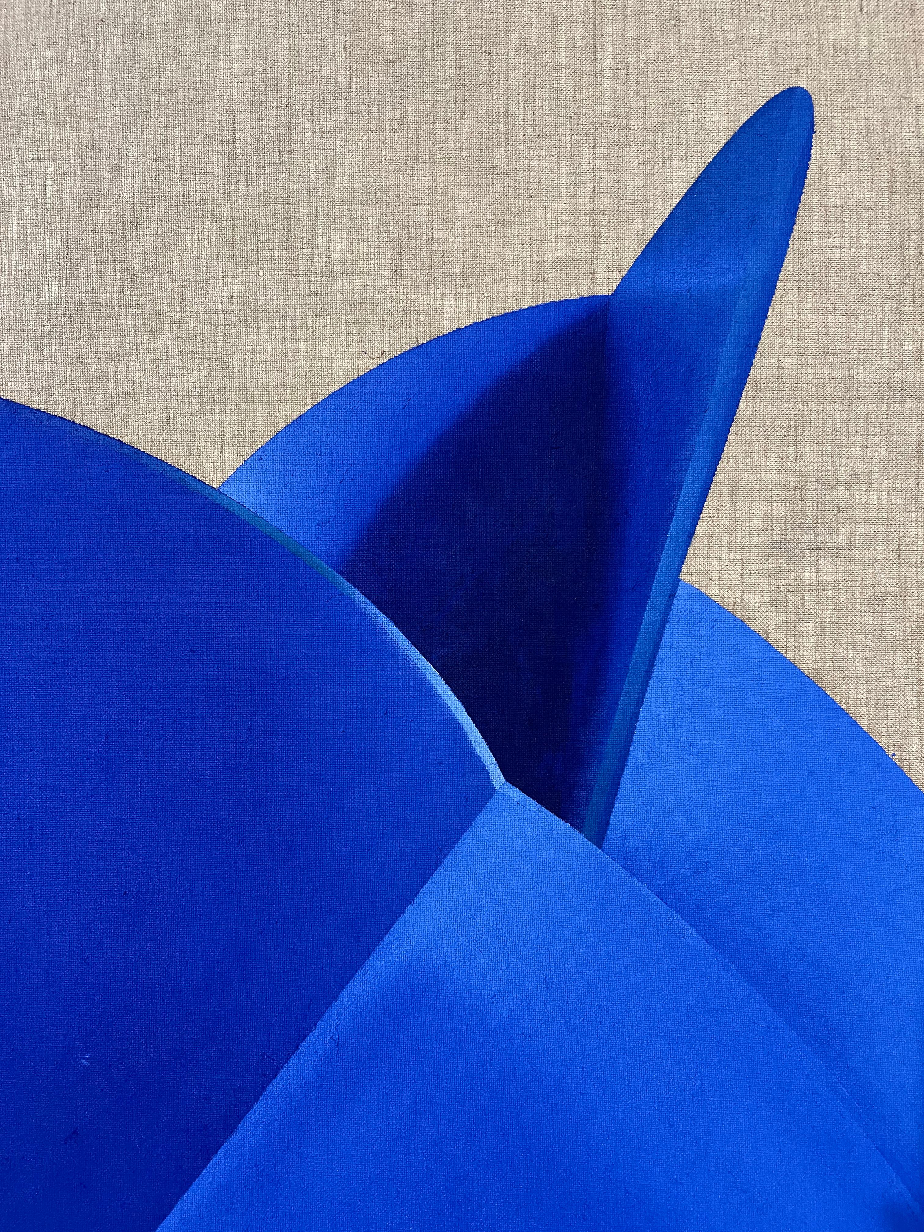 RESUMEN Formas geométricas Colores azules Angela Mena Artista española contemporánea 1