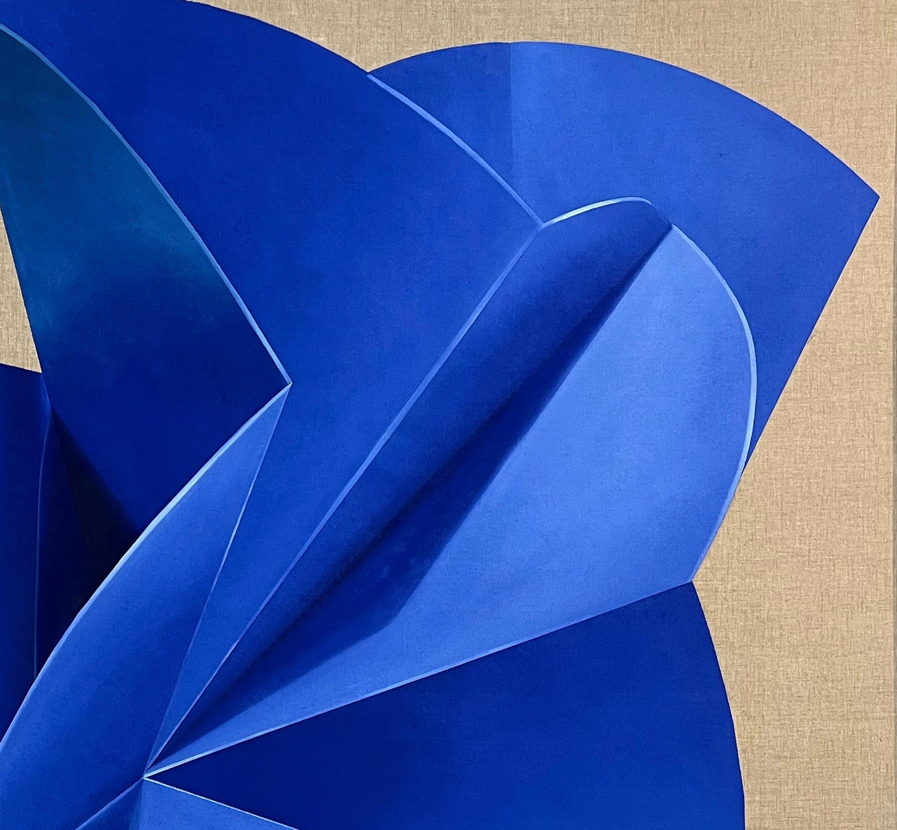 ABSTRACT Forme geometriche Colori blu Angela Mena Artista contemporanea spagnola in vendita 1