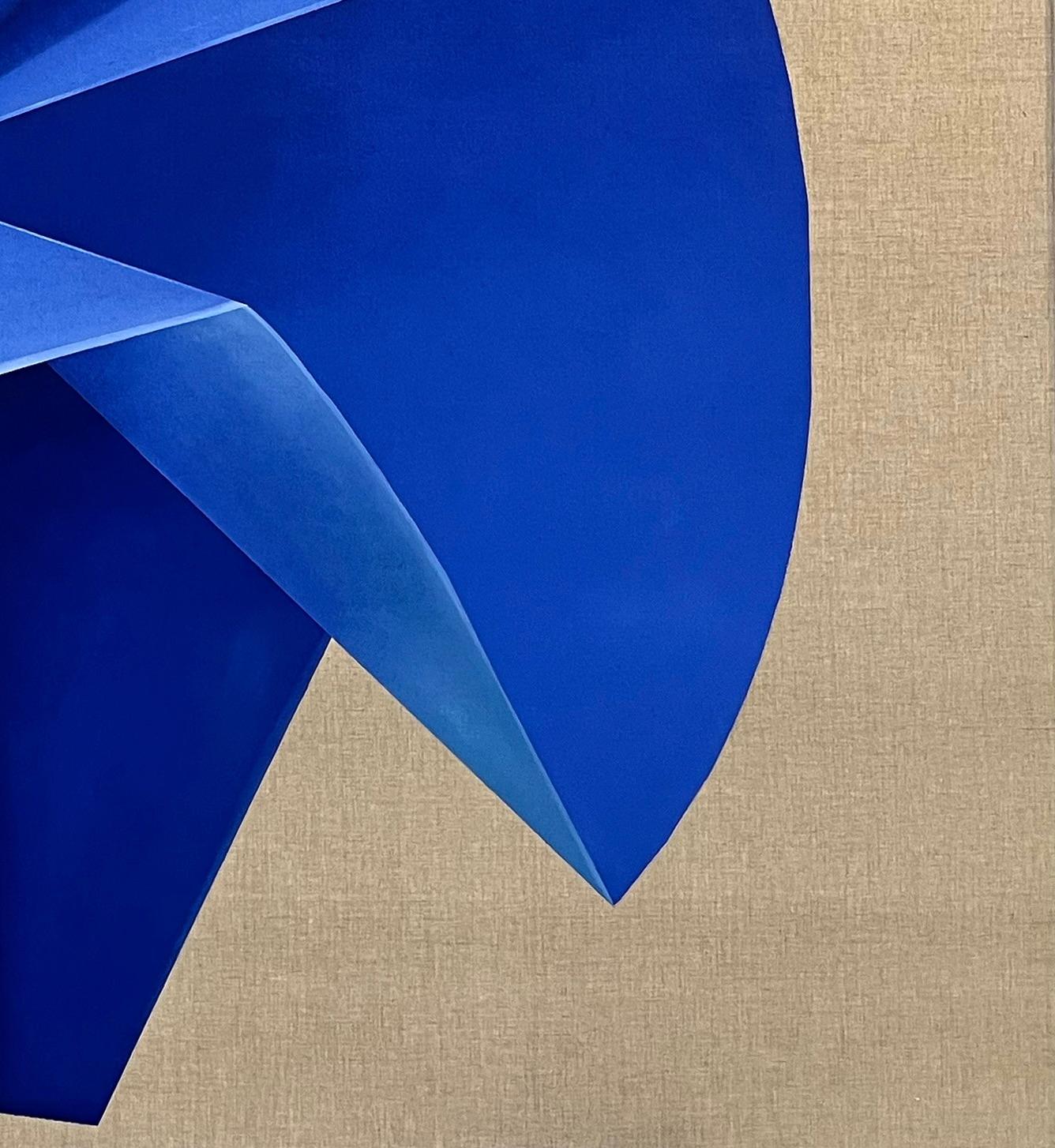ABSTRACT Forme geometriche Colori blu Angela Mena Artista contemporanea spagnola in vendita 2