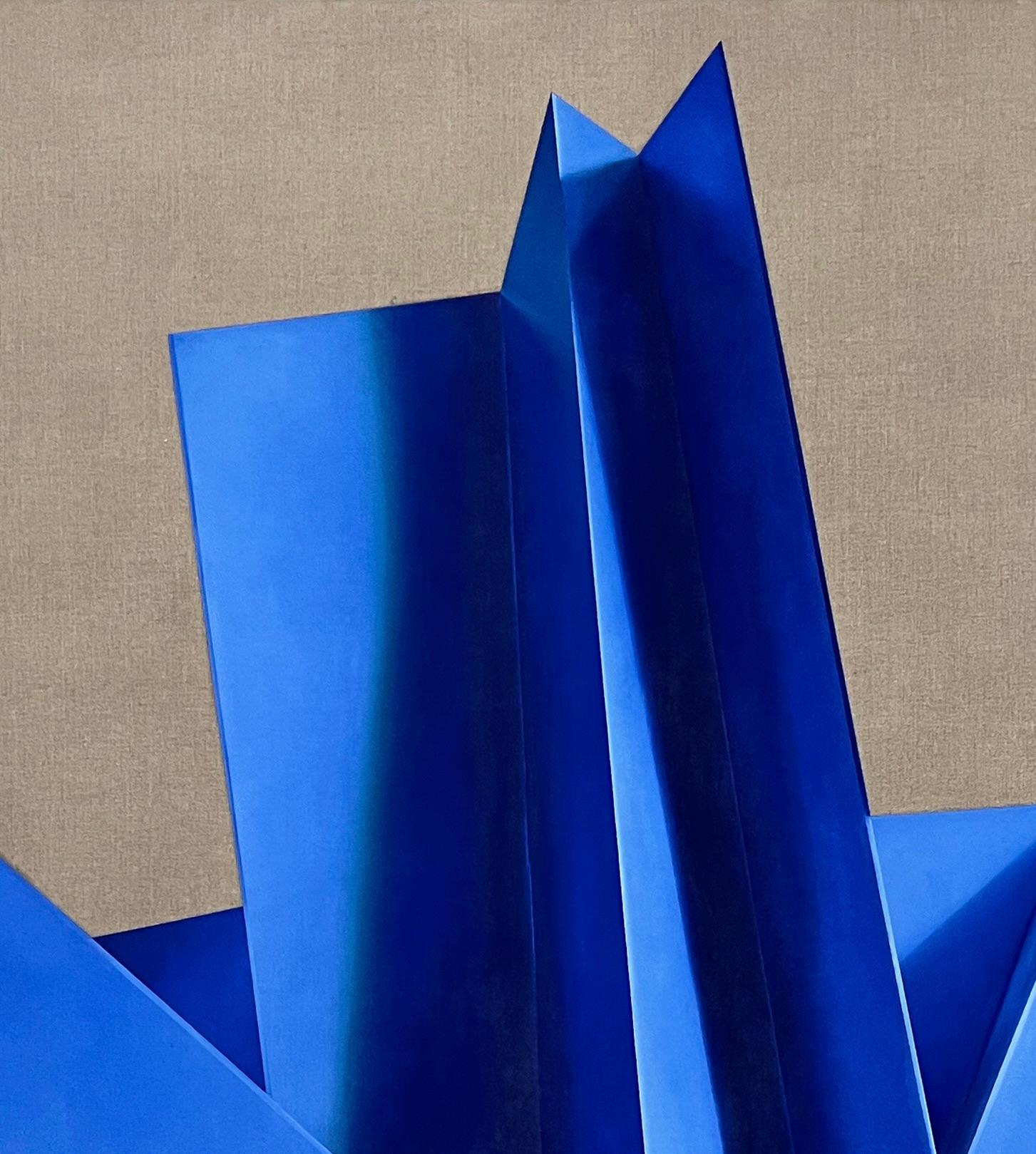 ABSTRACT Forme geometriche Colori blu Angela Mena Artista contemporanea spagnola in vendita 3