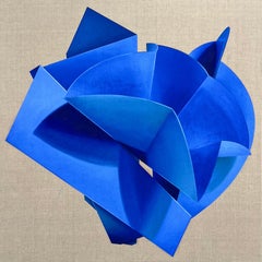 RESUMEN Formas geométricas Colores azules Angela Mena Artista española contemporánea