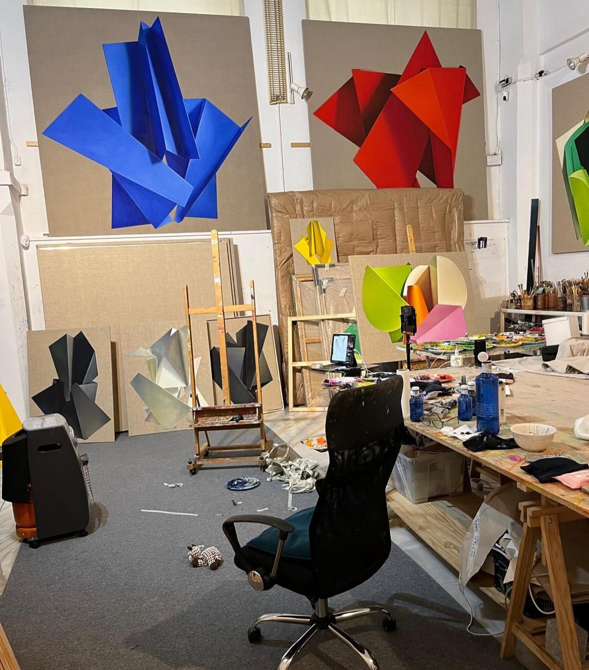 RESUMEN Formas geométricas Colores Angela Mena Artista española contemporánea en venta 8