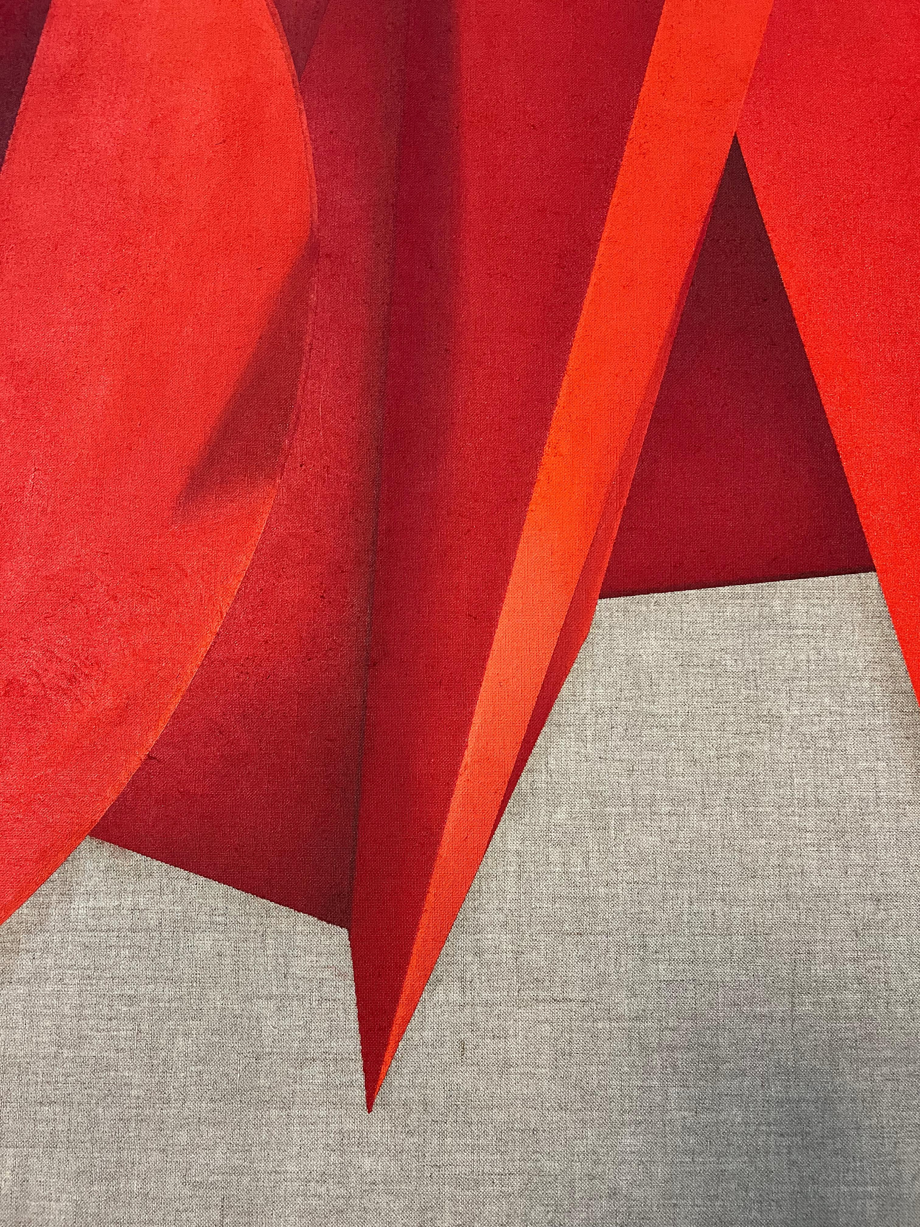 ABSTRACT Formes géométriques Couleur rouge Angela Mena Artiste contemporaine espagnole 3