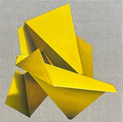 ABSTRACT Geometric Forms Yellow Colors Angela Mena Spanish Contemporary Artist