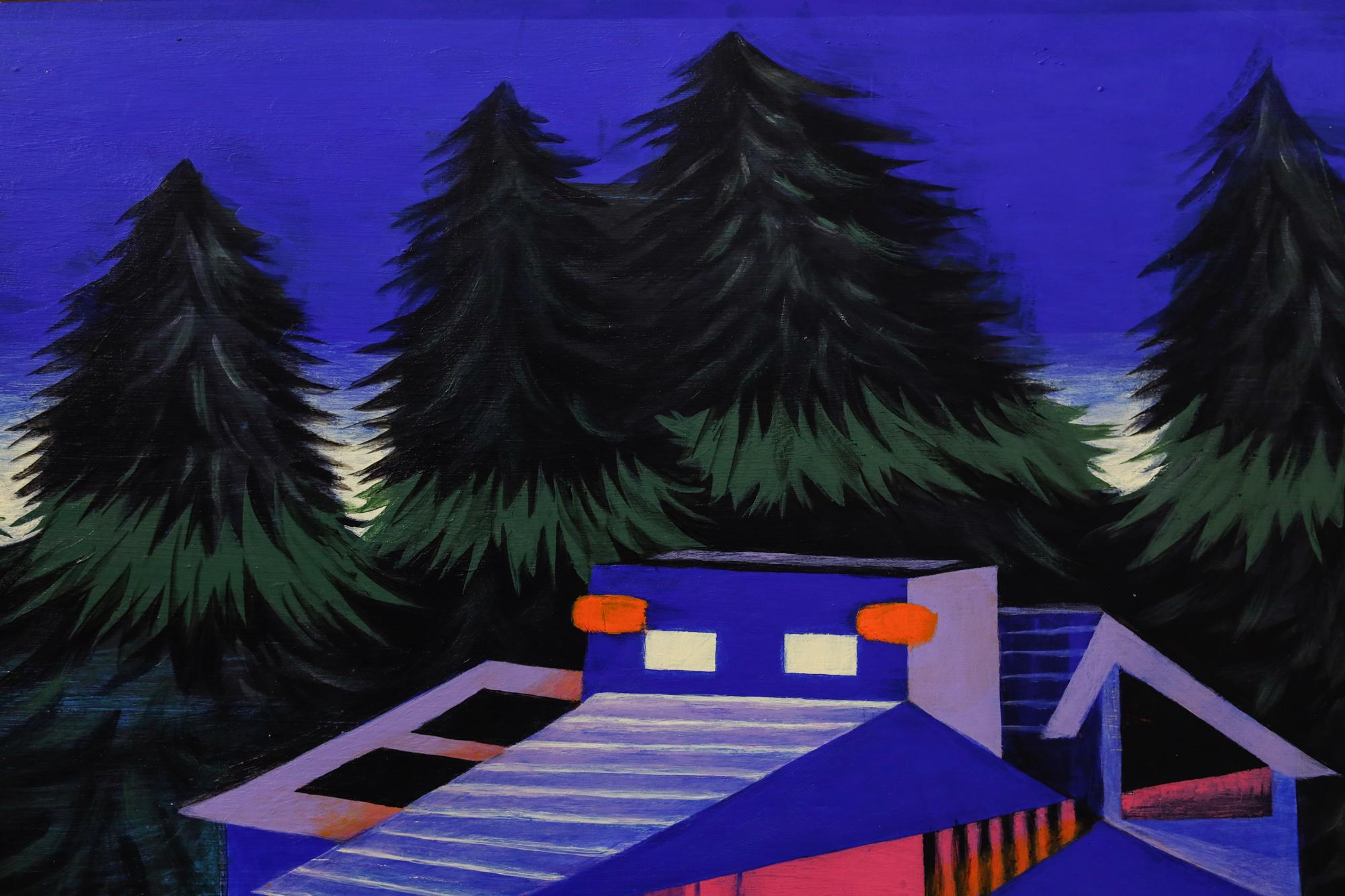 « The Nightmare Begans Just Like Any Other Dream », paysage de nuit, surréaliste en vente 2