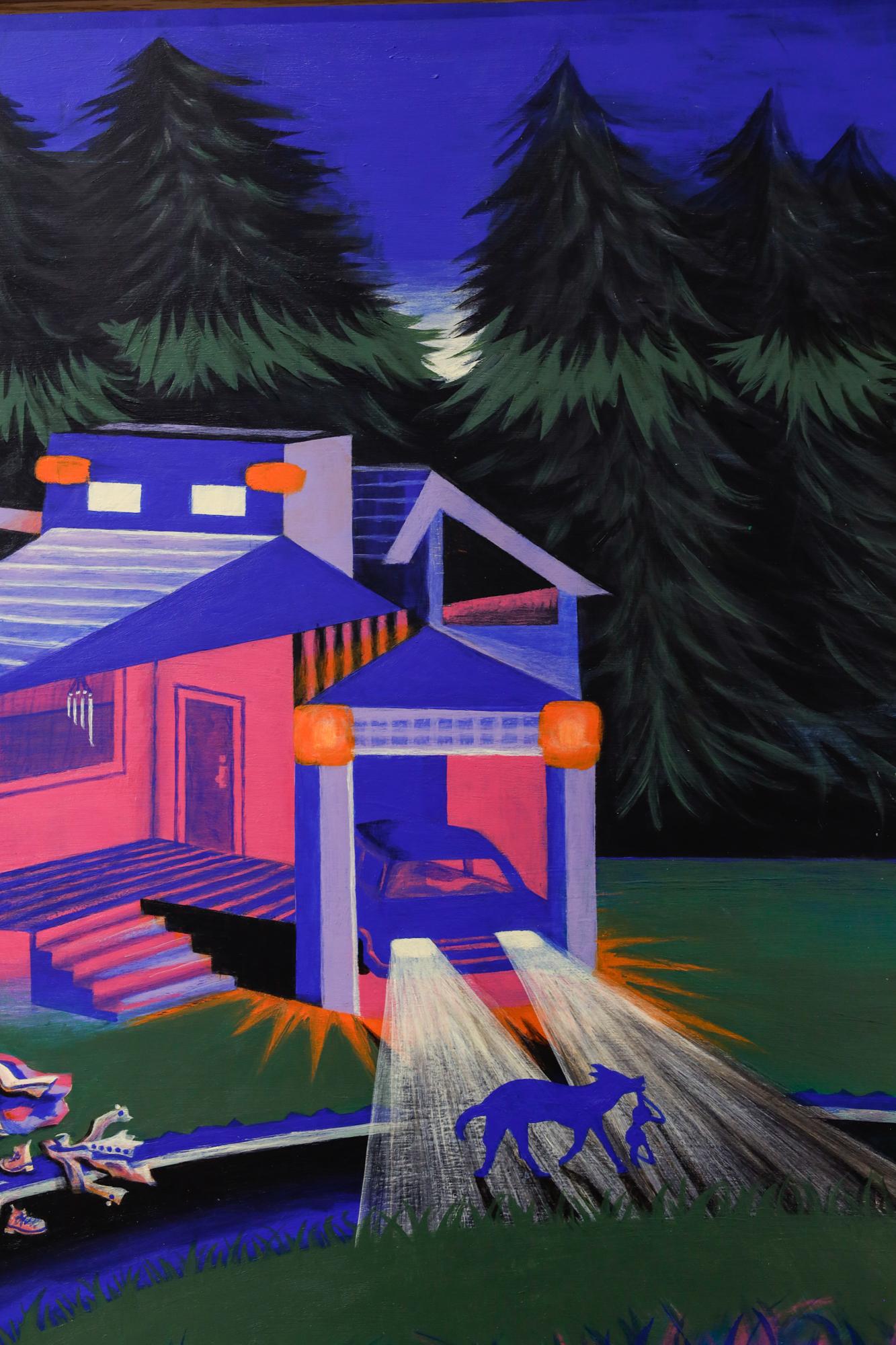 « The Nightmare Begans Just Like Any Other Dream », paysage de nuit, surréaliste en vente 3