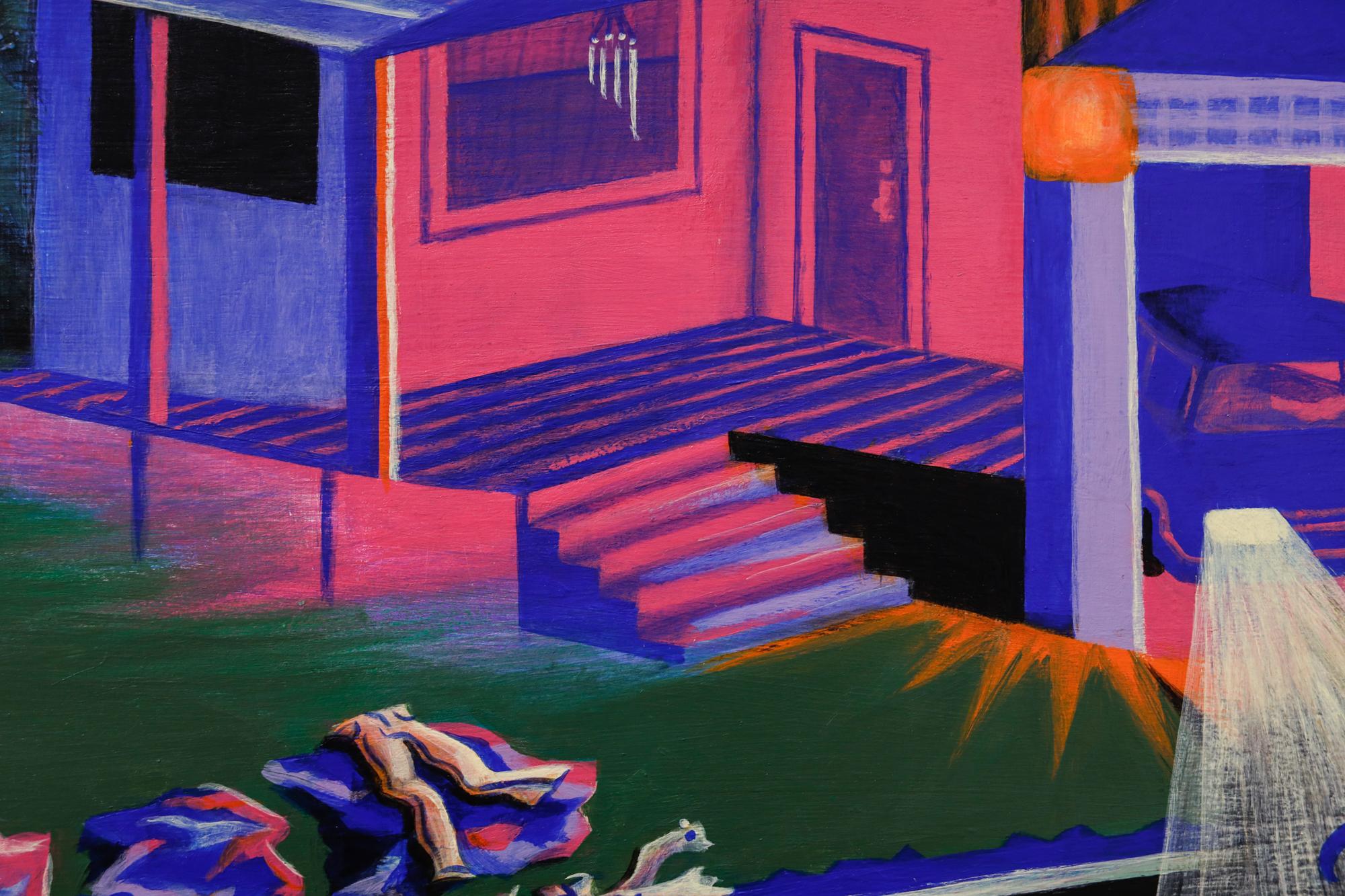 « The Nightmare Begans Just Like Any Other Dream », paysage de nuit, surréaliste en vente 4