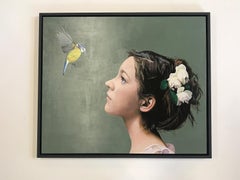 Secret Moon Garden (The Shepherdess), Girl, Bird, Portrait