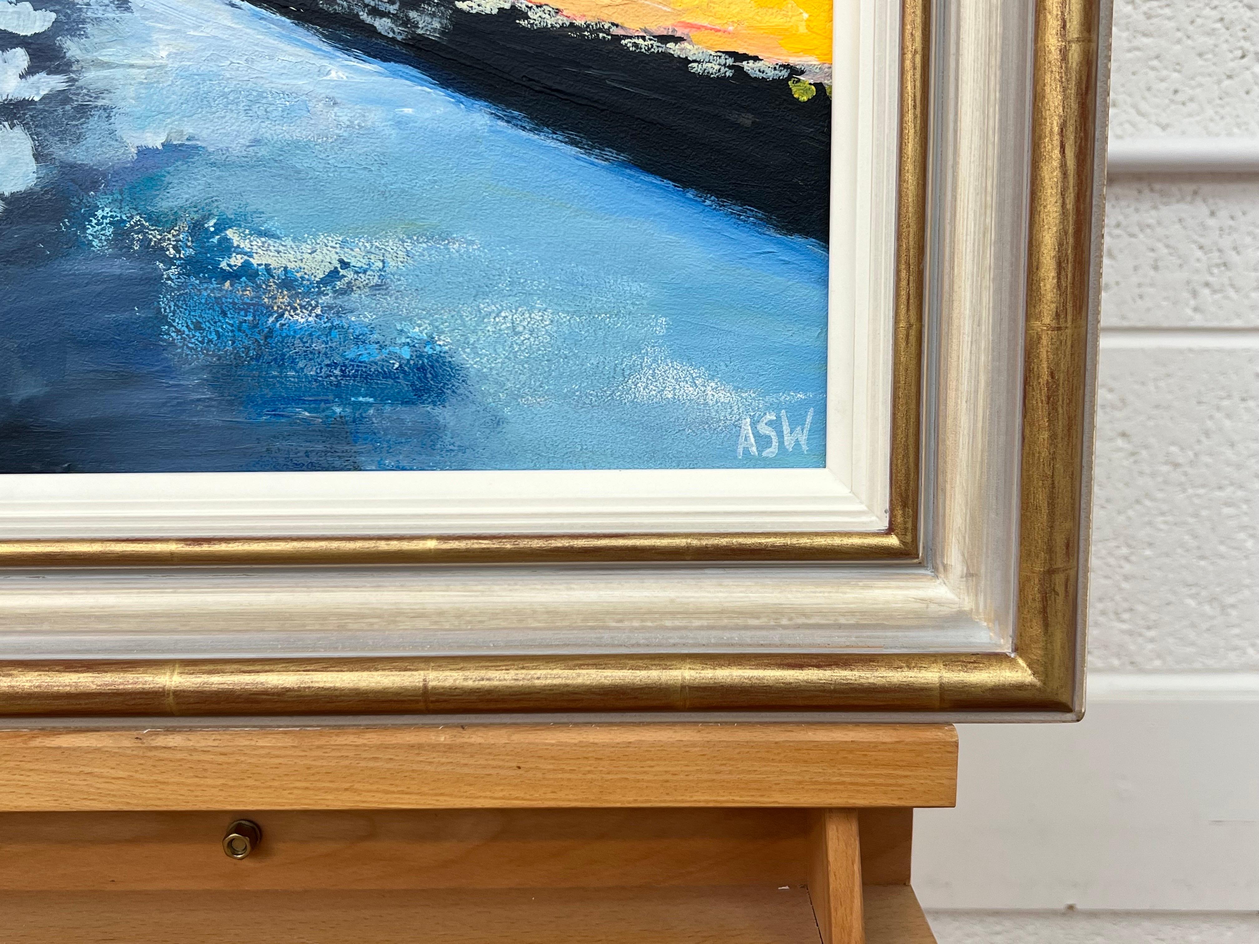 Un ricordo del paesaggio montano di Kirkstone Pass nel Lake District, in Inghilterra, da parte di un artista britannico contemporaneo 

L'arte misura 16 x 22 pollici 
La cornice misura 22 x 28 pollici 

Angela Wakefield è stata due volte sulla