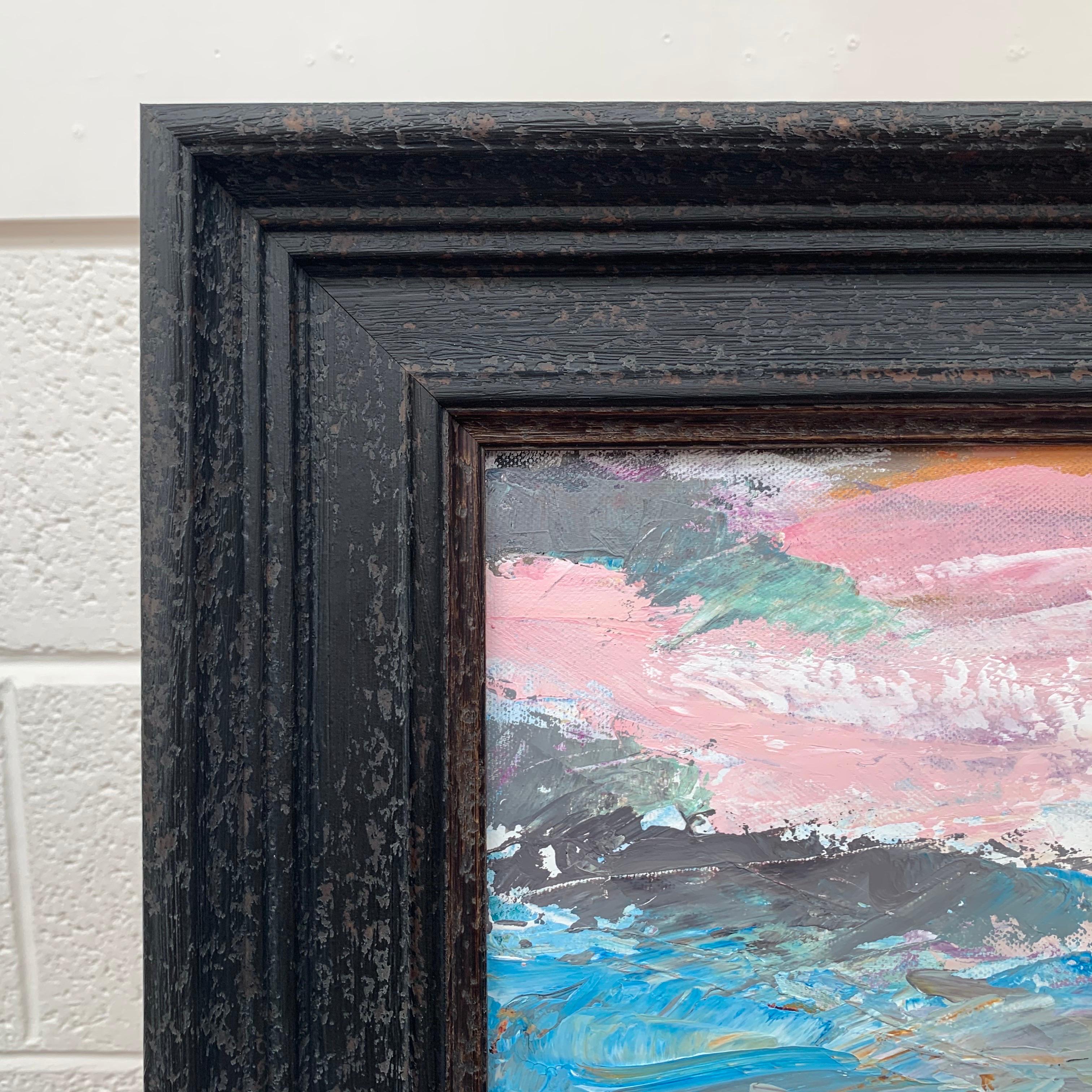 Spiaggia astratta Paesaggio marino Colori chiari di un artista britannico contemporaneo in vendita 1