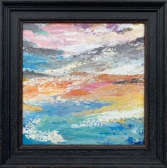 Abstract Beach Seascape Landscape Light Colours by Contemporary British Artist