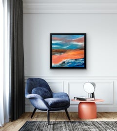Abstract English Moorland Landscape Earthy Colours Contemporary British Artist