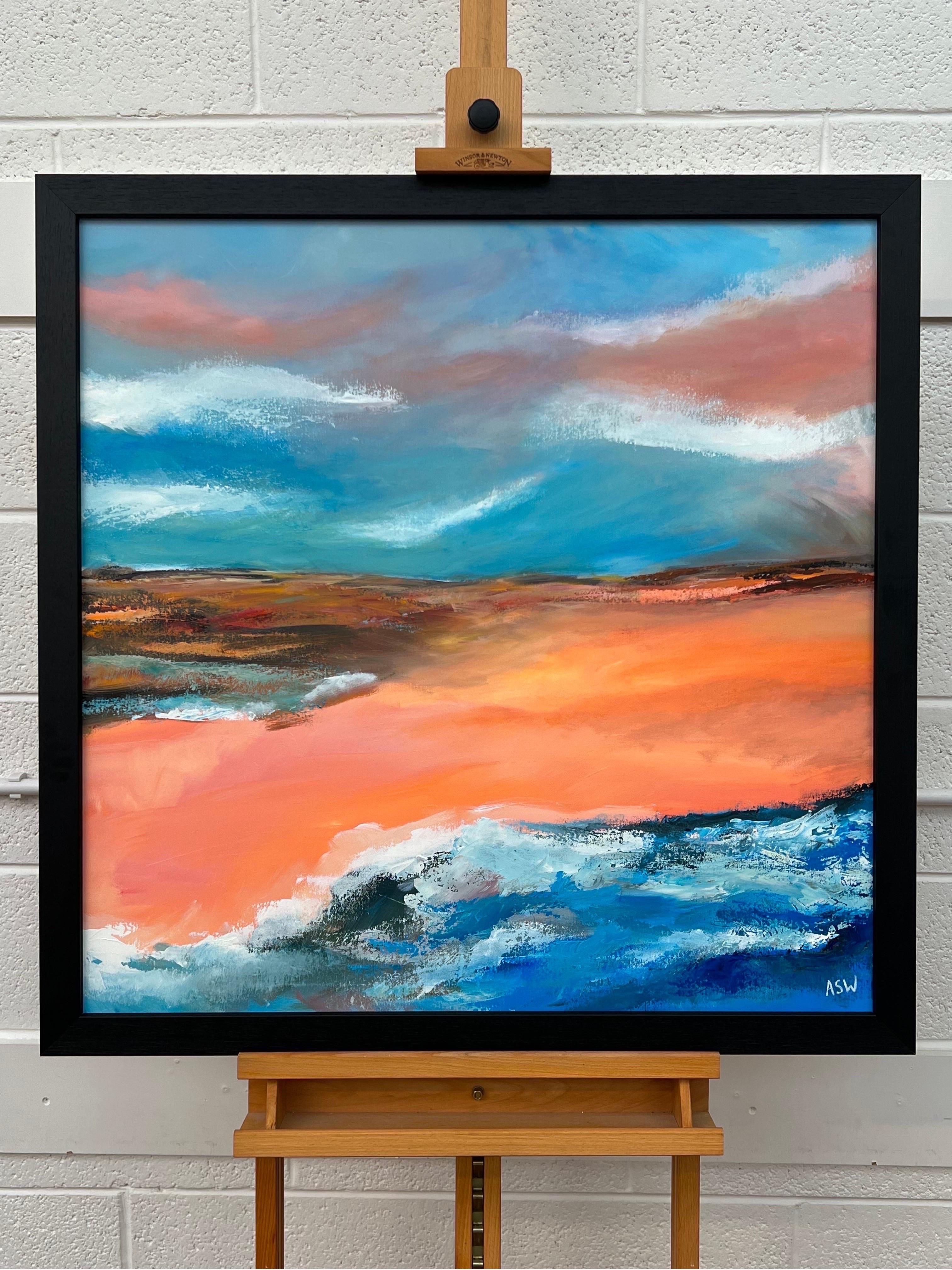 Abstract English Moorland Landscape using Earthy Colours by Contemporary British Artist Angela Wakefield

Art measures 30 x 30 inches
Frame measures 33 x 33 inches

Angela Wakefield has twice been on the front cover of ‘Art of England’ and featured