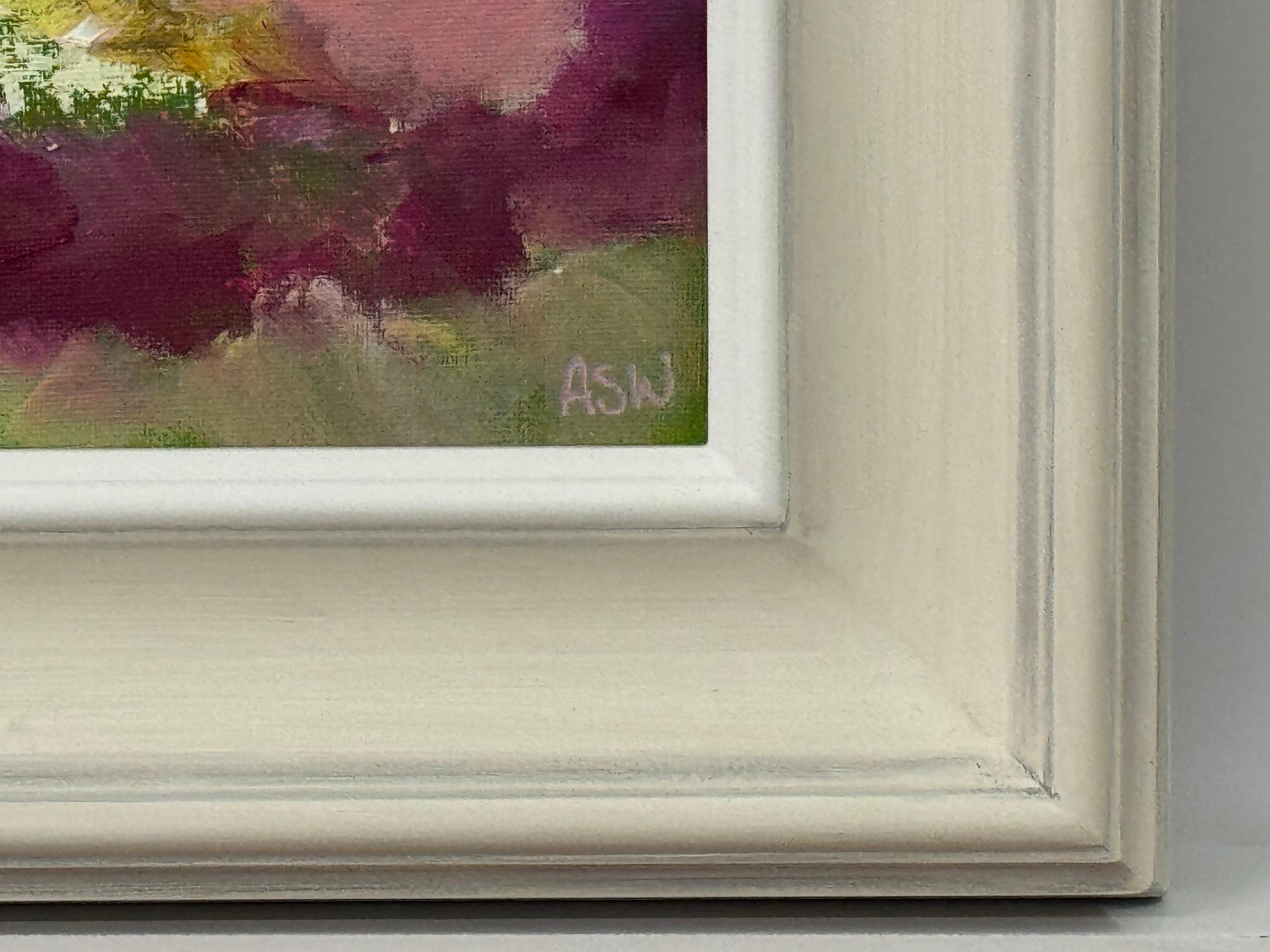 Espressionismo astratto con rosa, giallo e blu dell'artista britannica contemporanea Angela Wakefield. 

L'arte misura 12 x 10 pollici
La cornice misura 18 x 16 pollici

Angela Wakefield è stata due volte sulla copertina di 