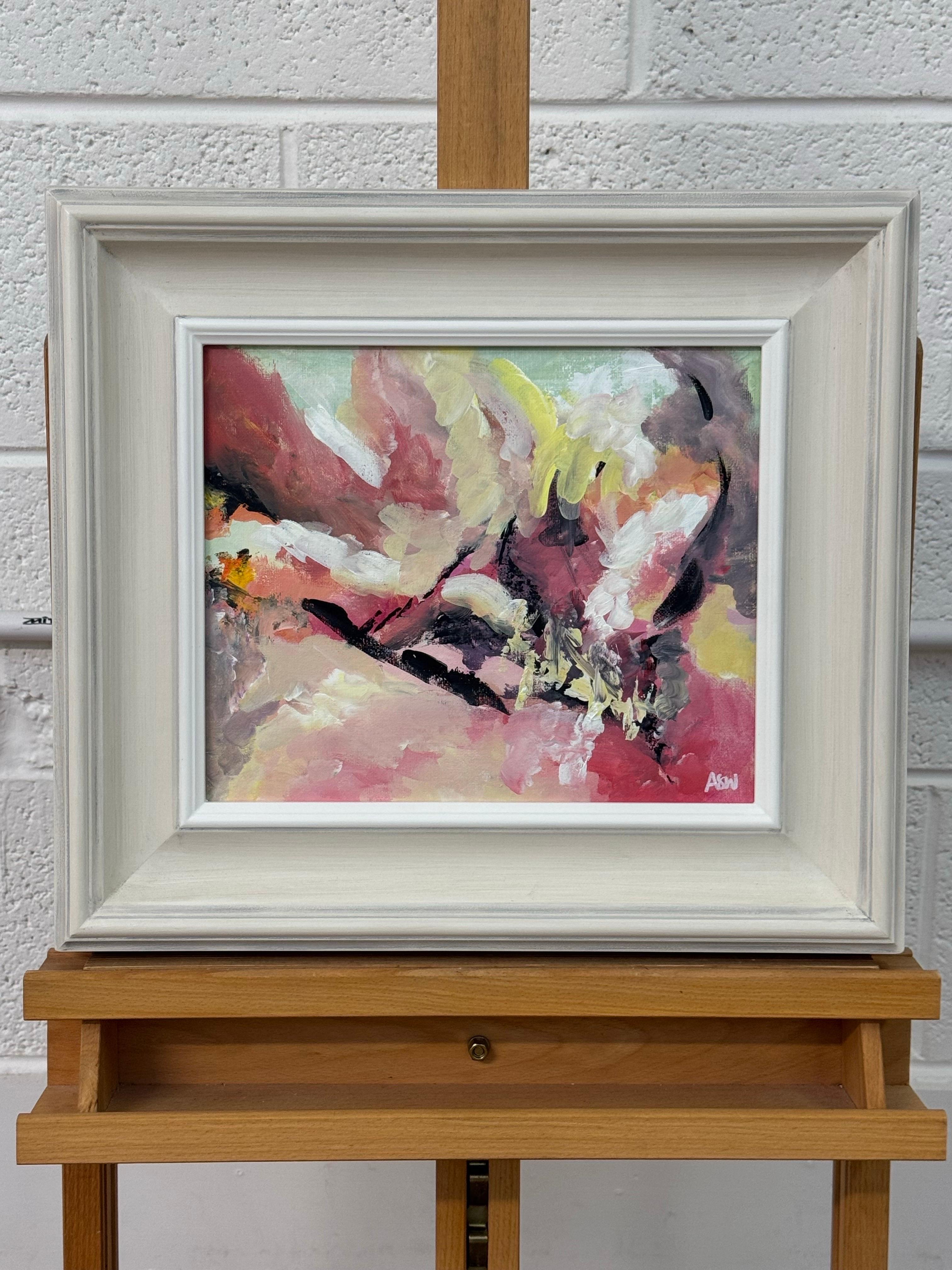 Espressionismo astratto con il rosso, il bianco e il nero dell'artista britannico contemporaneo in vendita 7