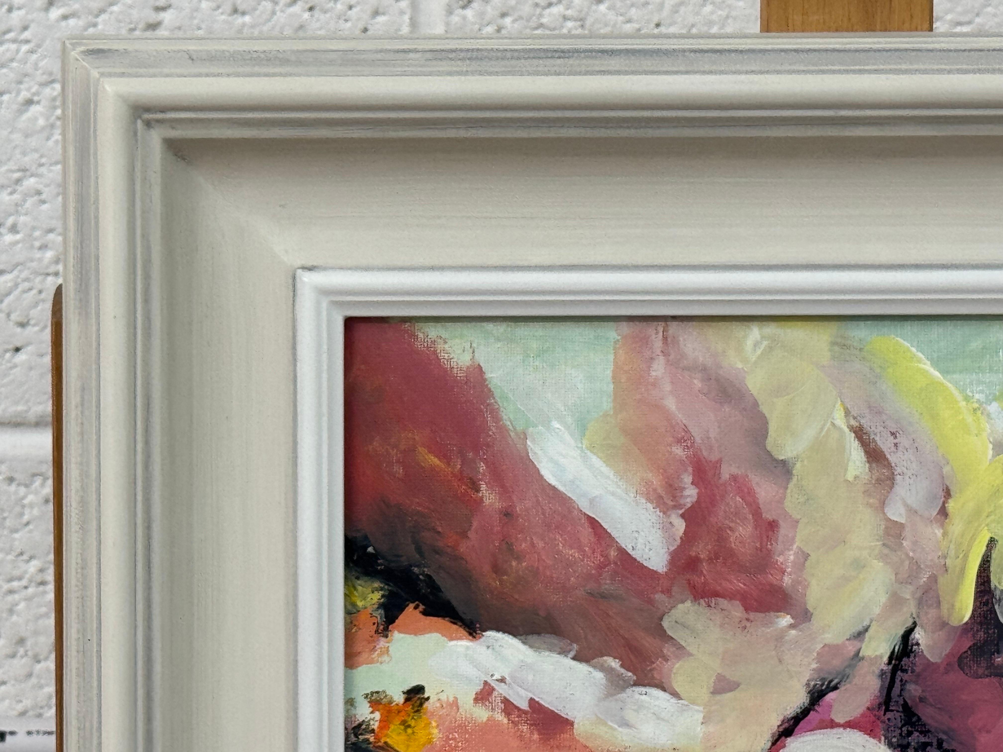 Espressionismo astratto con il rosso, il bianco e il nero dell'artista britannico contemporaneo in vendita 3