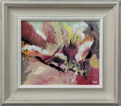 Abstract Expressionism using Red, White & Black by Contemporary British Artist
