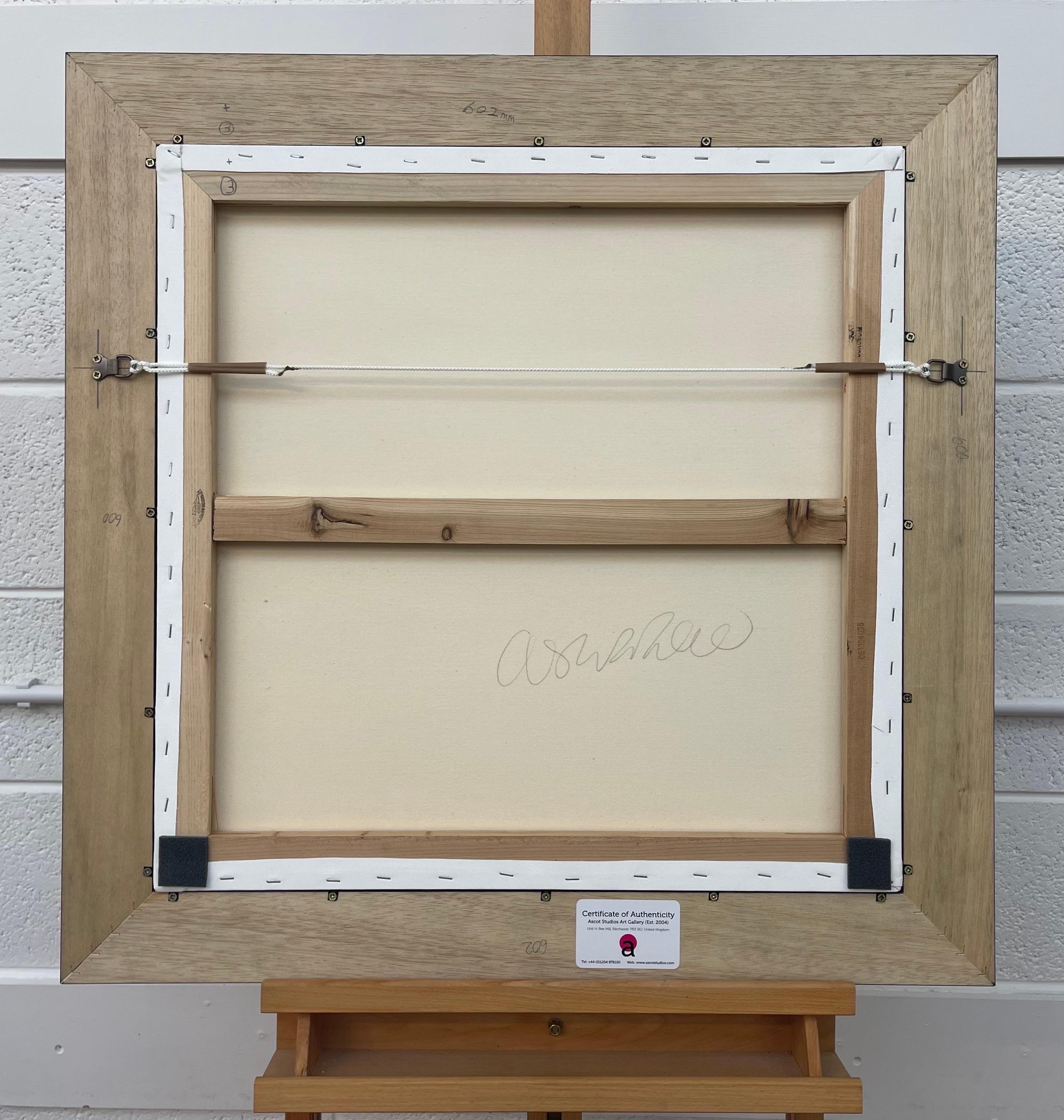 Paysage de paysage marin abstrait et impressionniste serein d'un artiste britannique contemporain en vente 11