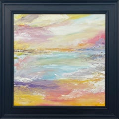 Serene Abstract Impressionist Seascape Landscape by Contemporary British Artist