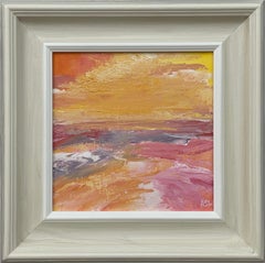 Abstract Impressionist Seascape Landscape by Contemporary British Artist