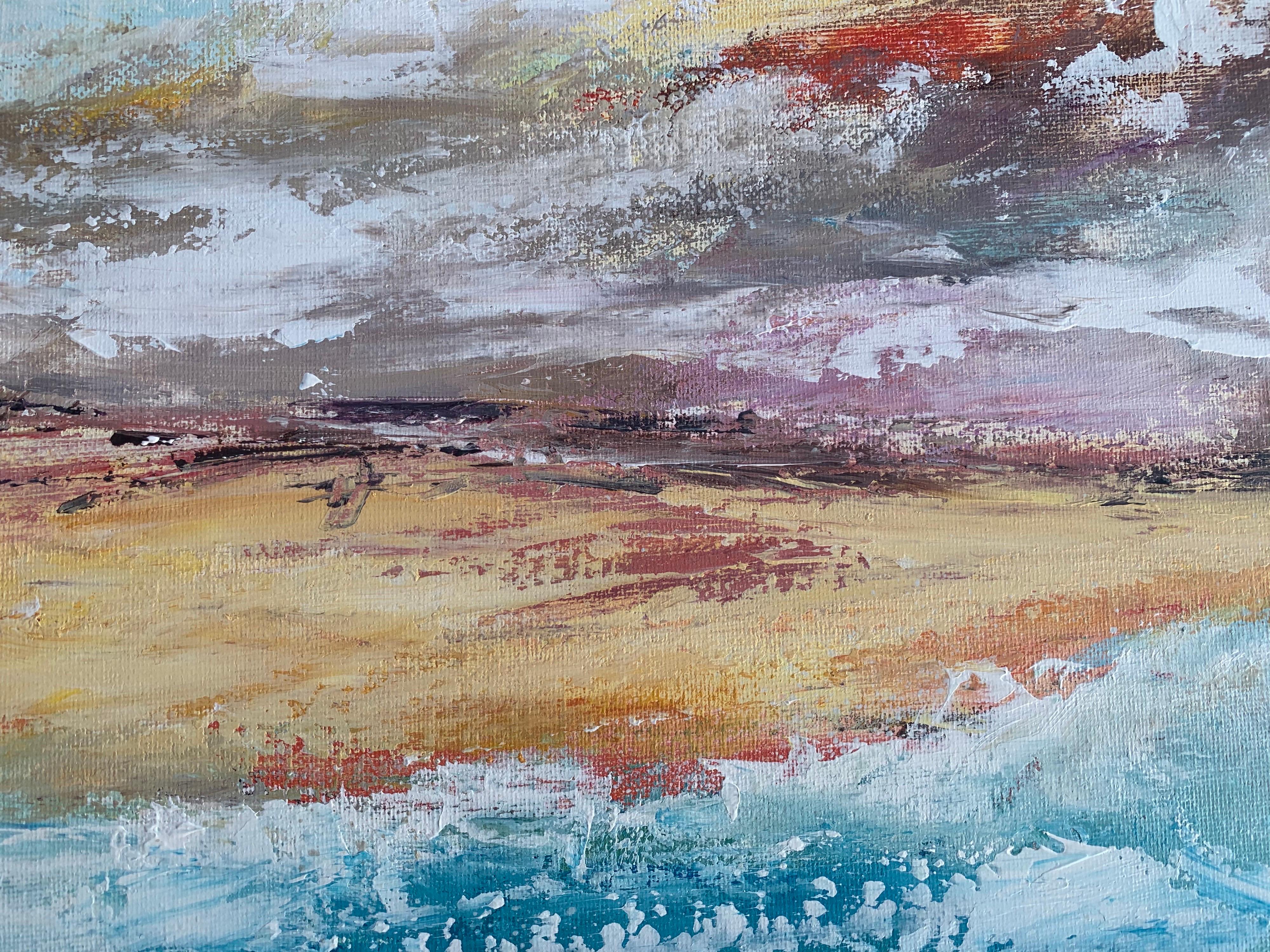 Abstract Landscape Coastal Seascape Painting by Contemporary British Artist 5