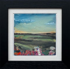 Miniatura astratta di paesaggio studiata da un artista britannico contemporaneo
