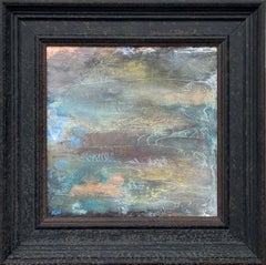 Paysage abstrait d'aurores boréales d'Islande avec du vert, du bleu et du noir