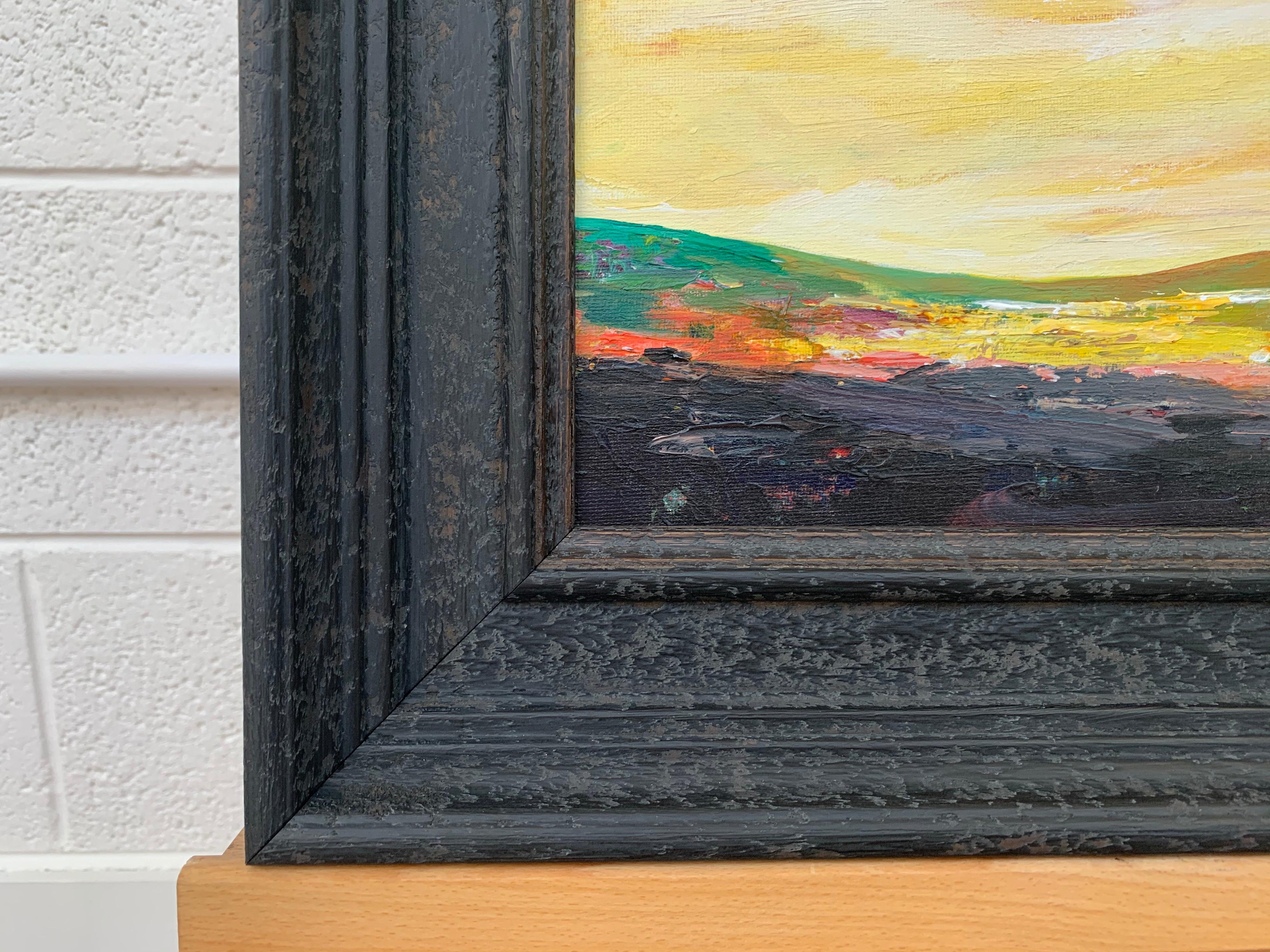 Paesaggio astratto dipinto con Greene & Greene da un artista britannico contemporaneo in vendita 2