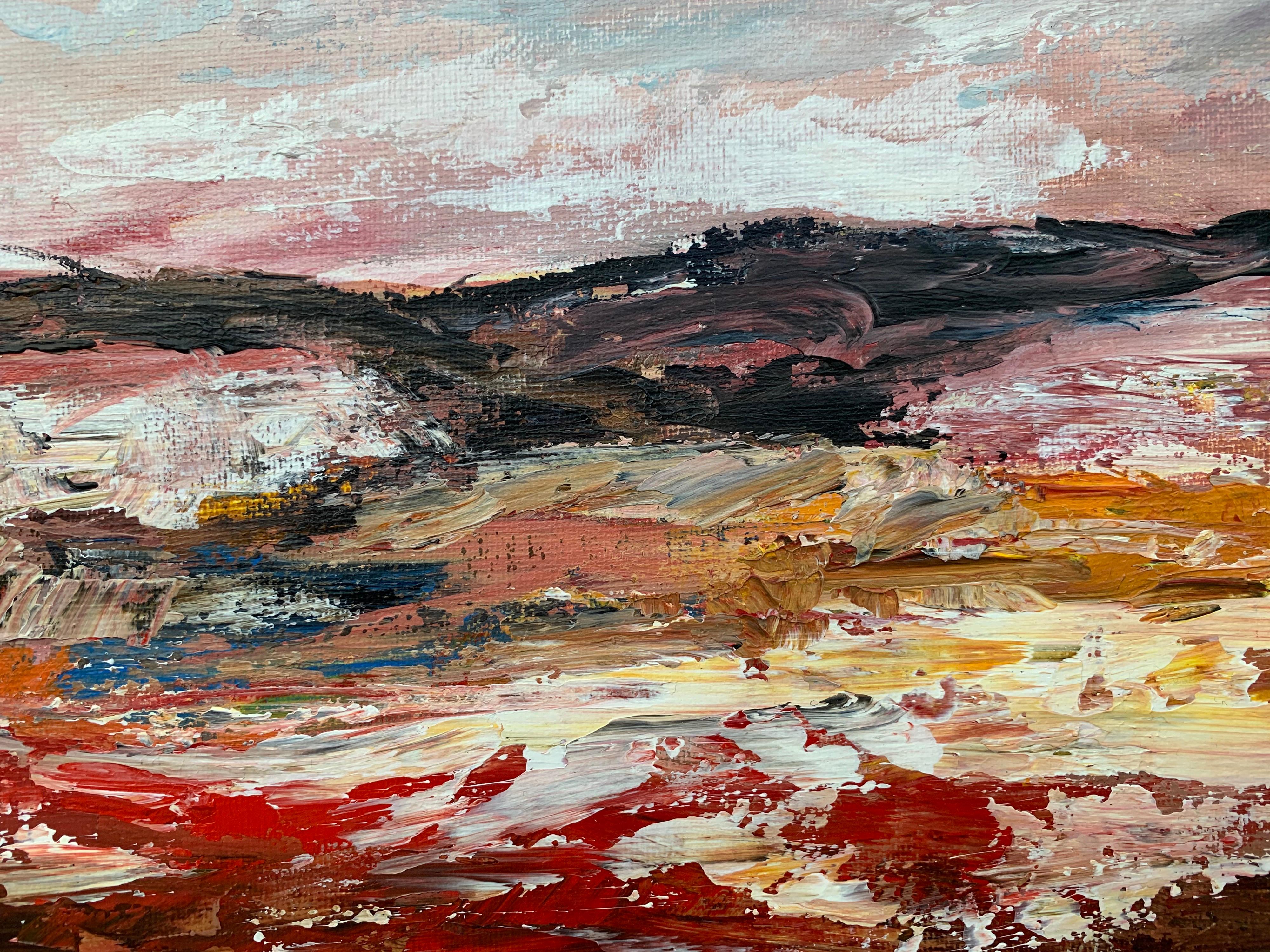 Abstract Landscape Study using Earthy Brown Colours by Leading English Artist For Sale 6