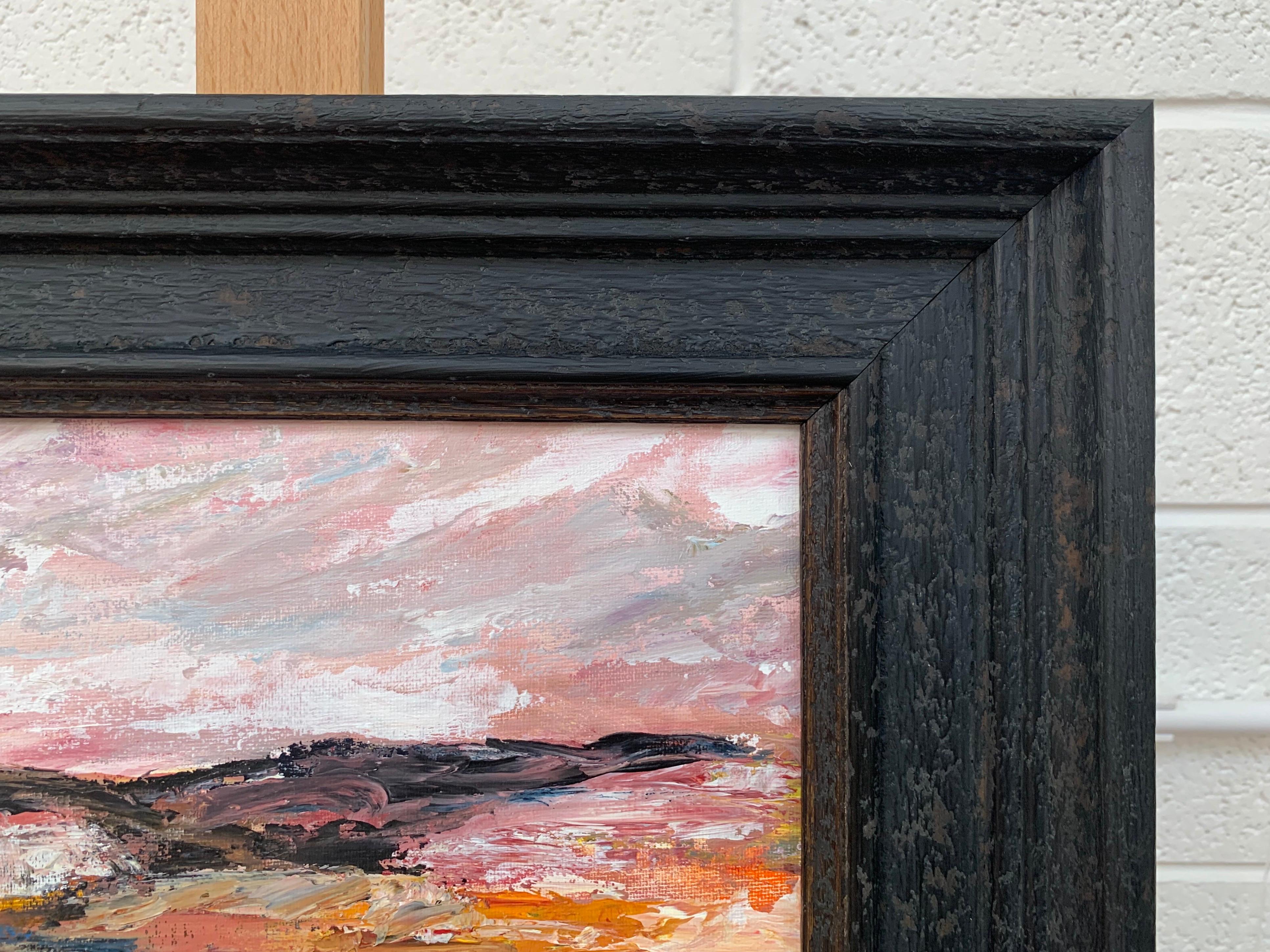 Studio di paesaggio astratto con colori marroni e terrosi di un importante artista inglese in vendita 2