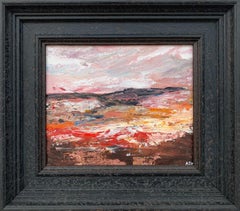 Abstract Landscape Study using Earthy Brown Colours by Leading English Artist