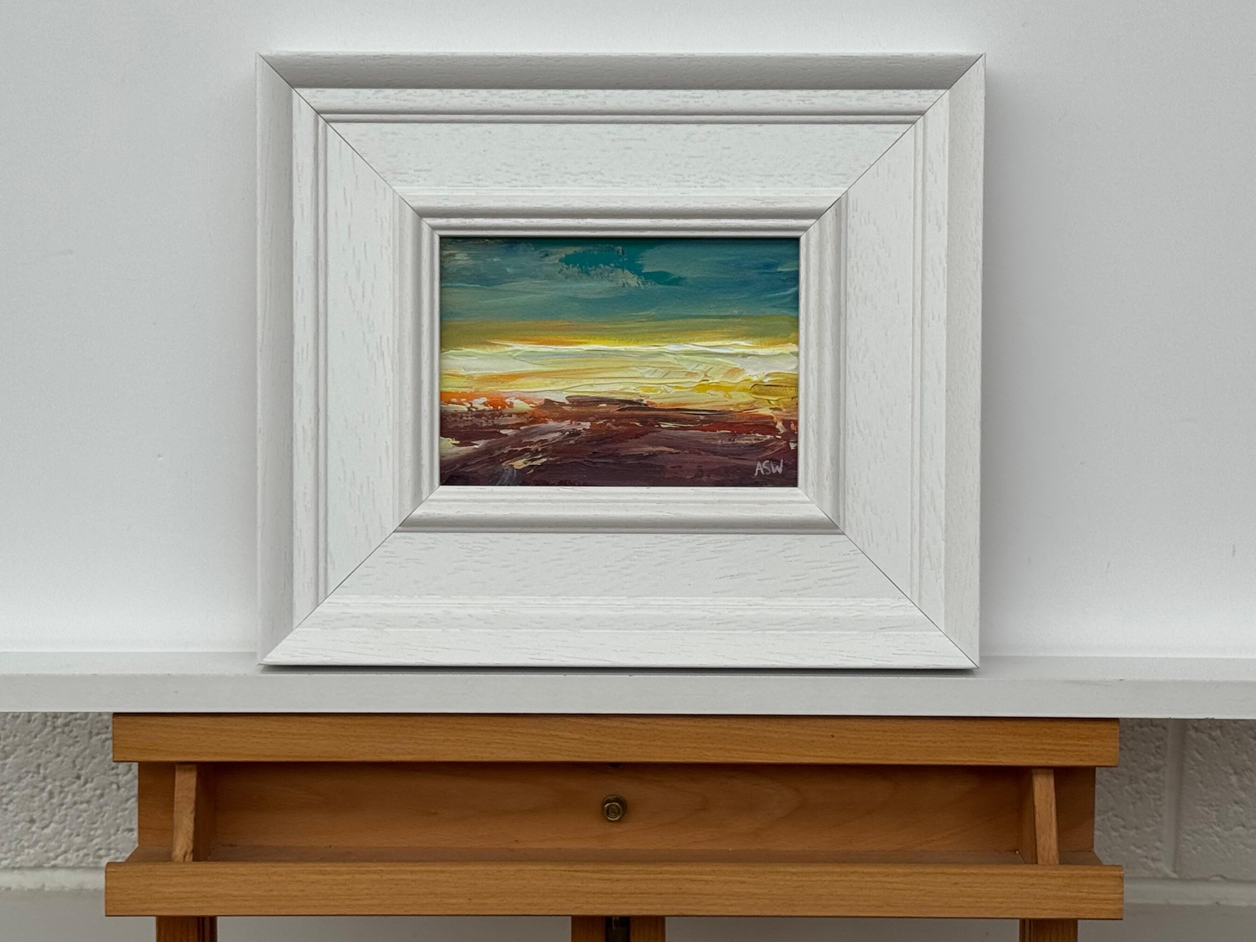 Afterglow - Miniatura di un paesaggio astratto studiata da un artista contemporaneo in vendita 1
